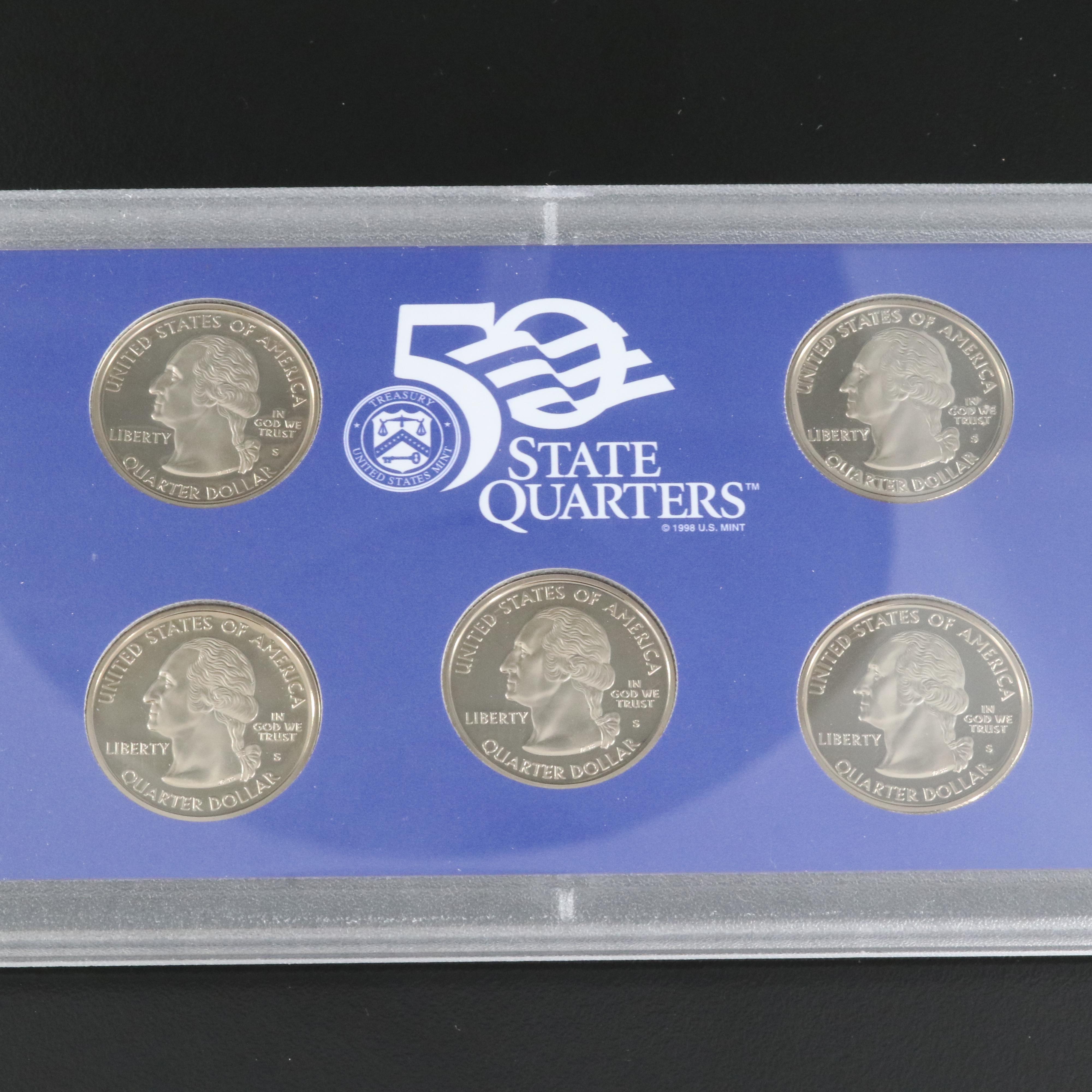 Group of Four State Quarters Proof Sets