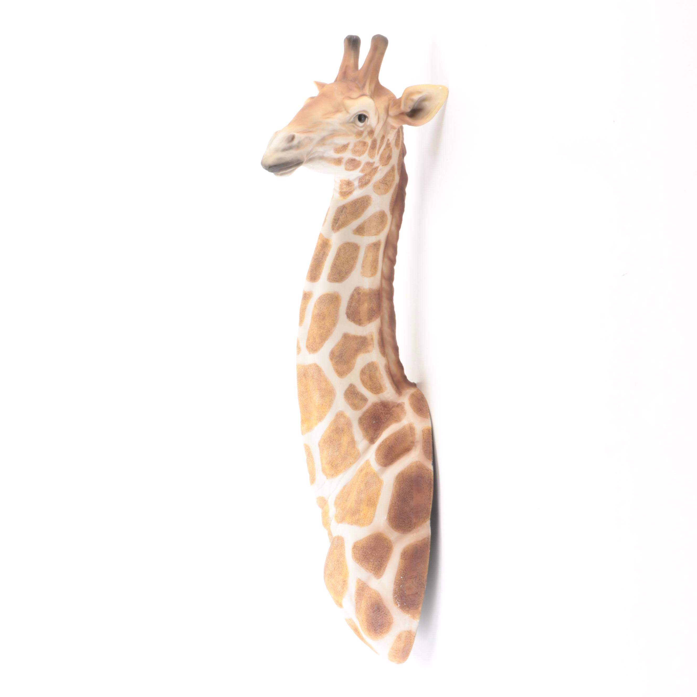 Design Toscano Cast Resin African Giraffe Trophy Wall Décor EBTH