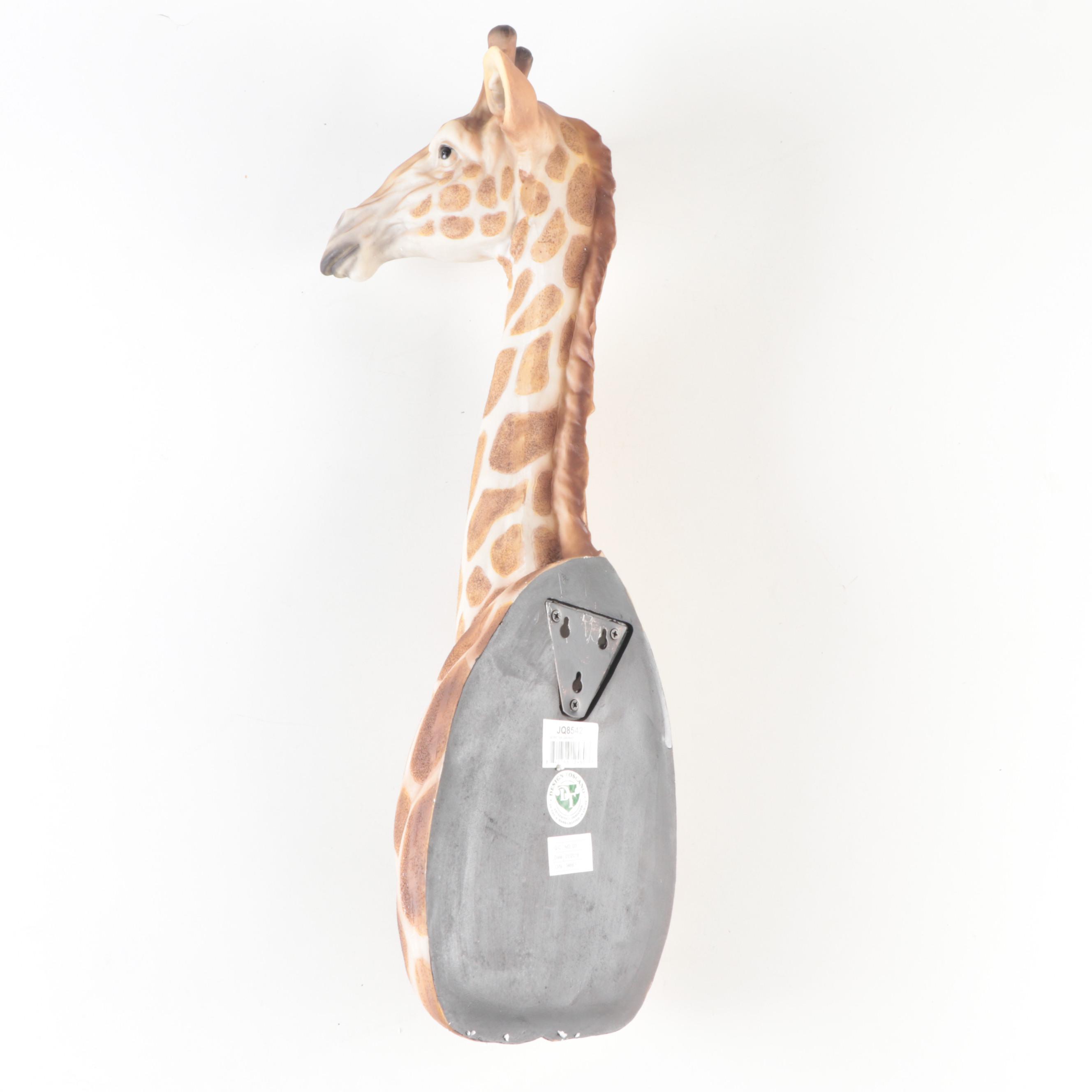 Design Toscano Cast Resin African Giraffe Trophy Wall Décor EBTH