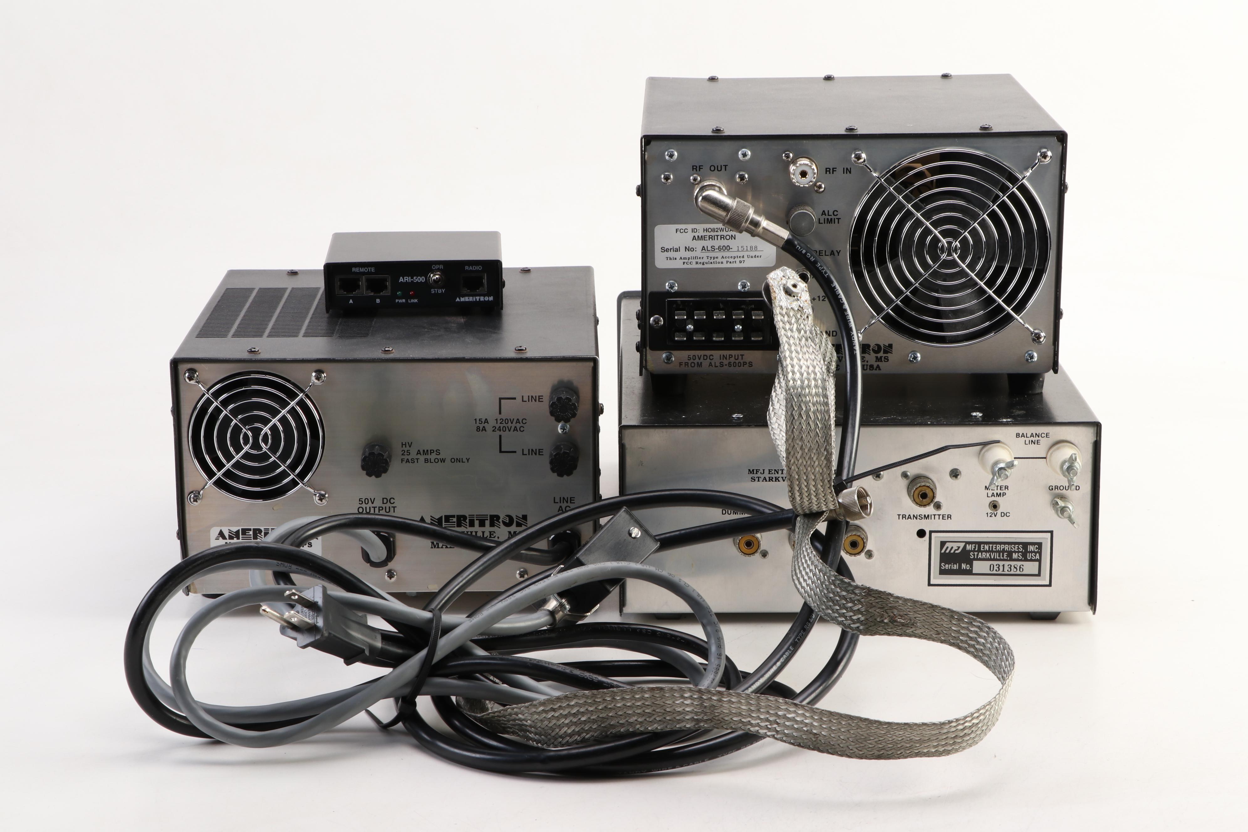 Ameritron ALS-600 and ALS-600PS Amplifiers with MFK Enterprises Antenna Tuner