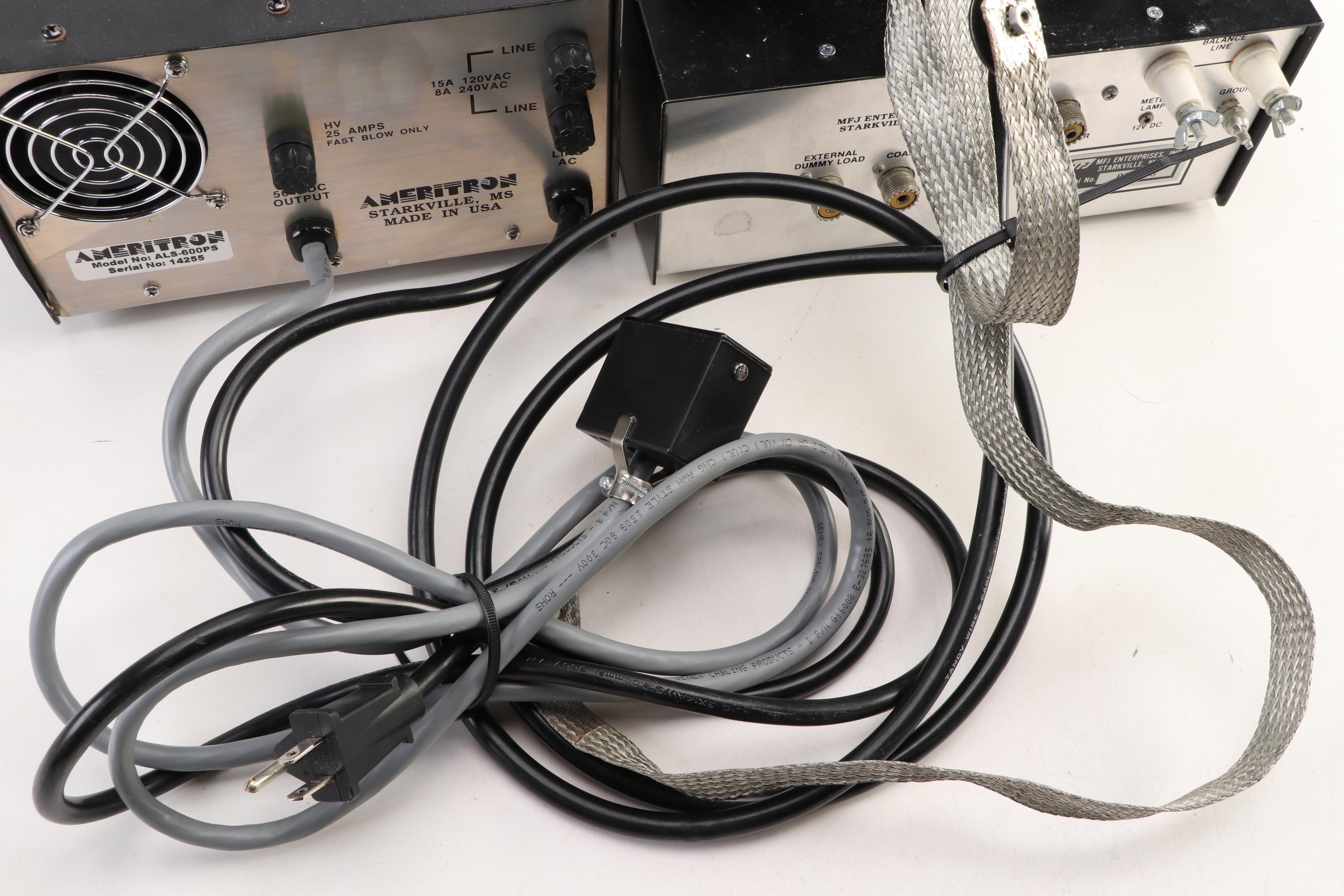 Ameritron ALS-600 and ALS-600PS Amplifiers with MFK Enterprises Antenna Tuner