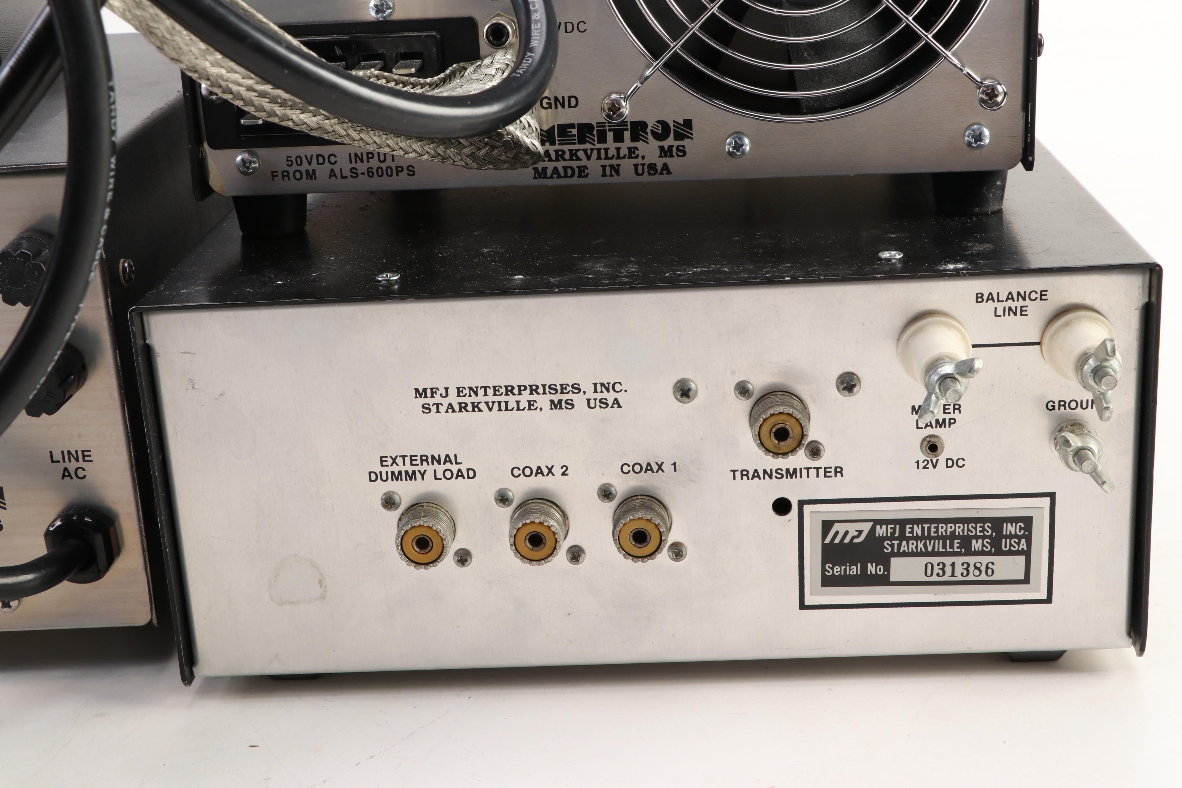 Ameritron ALS-600 and ALS-600PS Amplifiers with MFK Enterprises Antenna Tuner