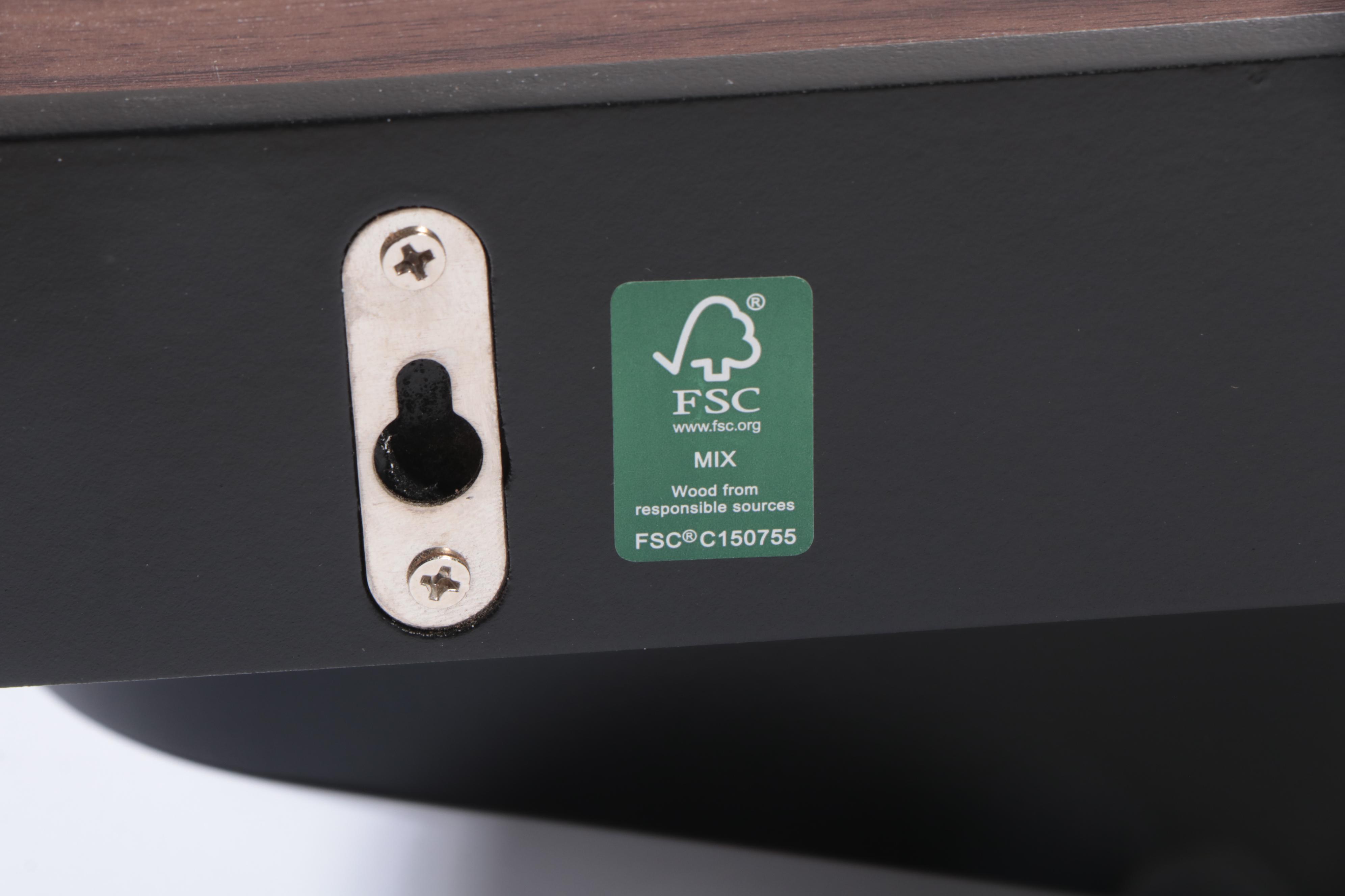 Threshold Routed Wood Wall Shelves and "This is our happy place" Canvas Wall Art