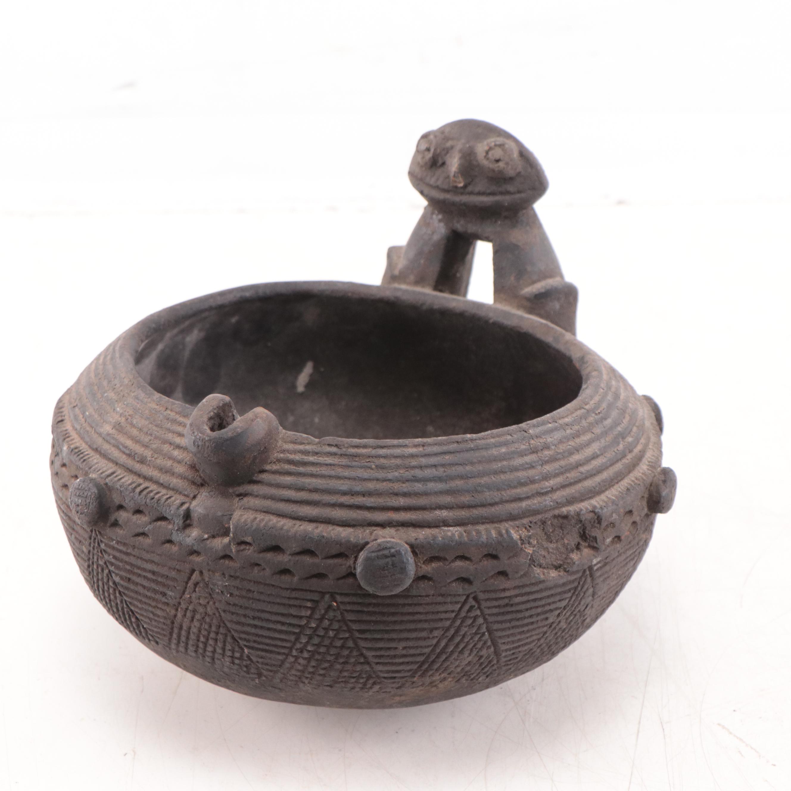 Cameroon Grassfields Clay Stewing Pot