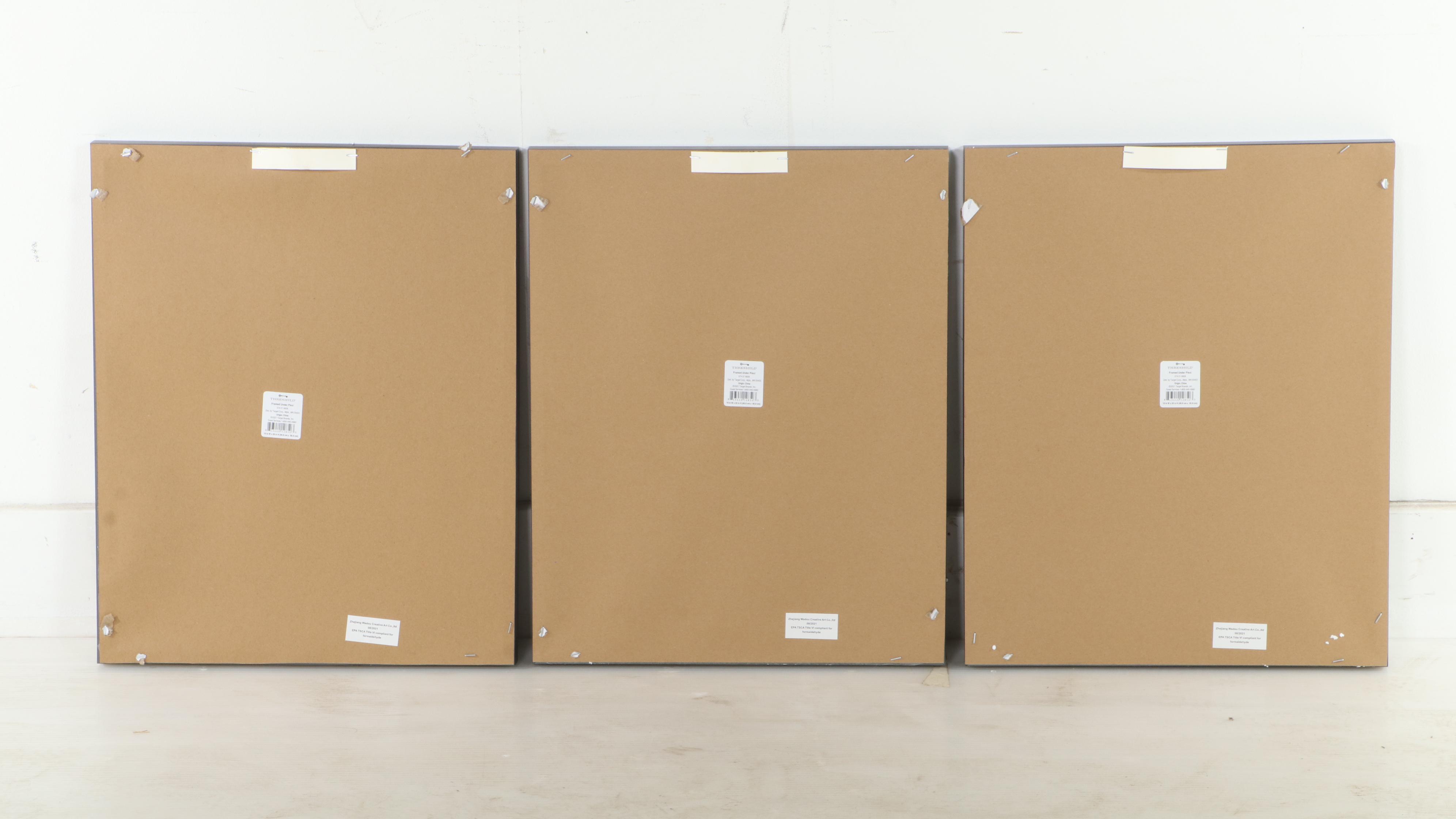 Threshold Contemporary Giclée Triptych of Feather