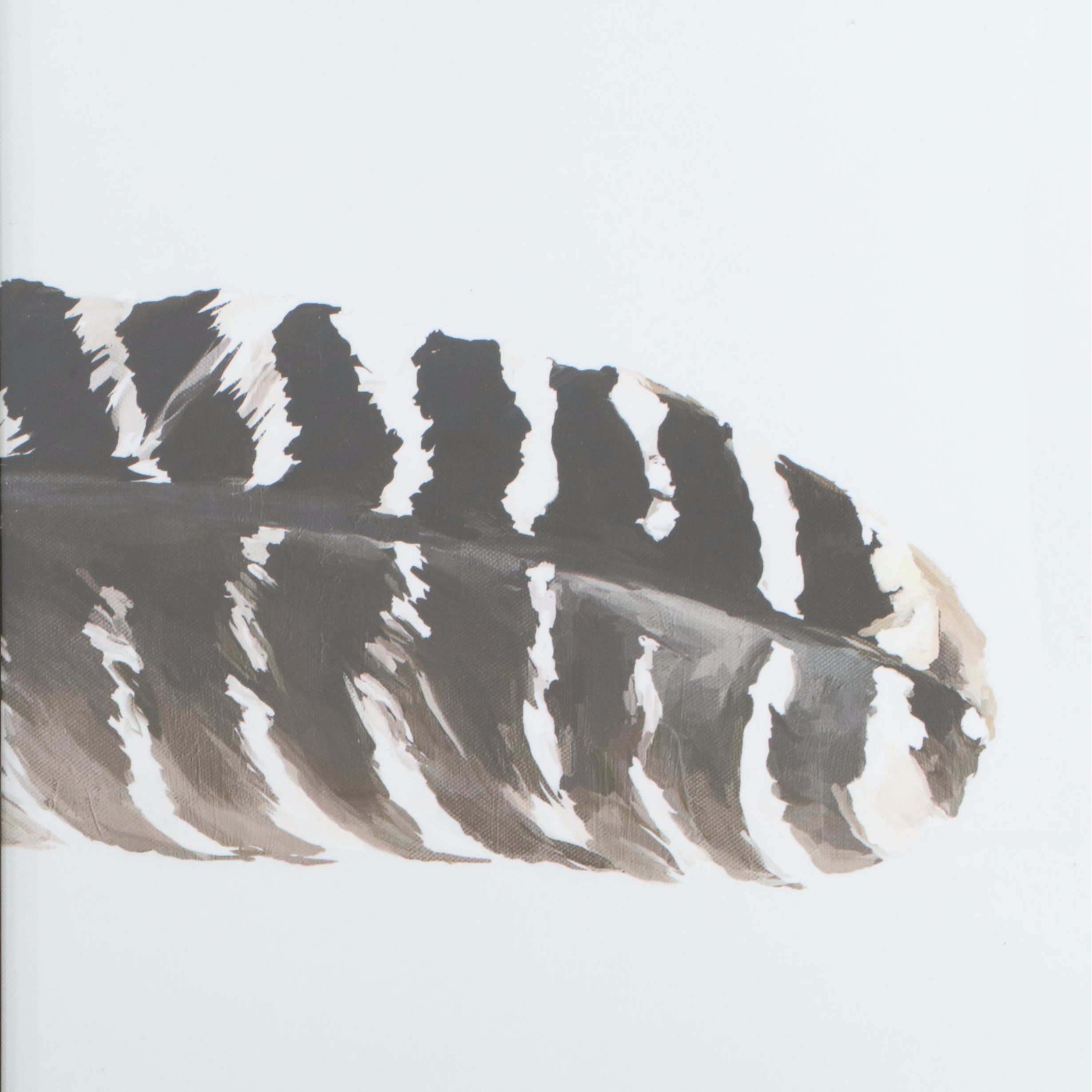 Threshold Contemporary Giclée Triptych of Feather