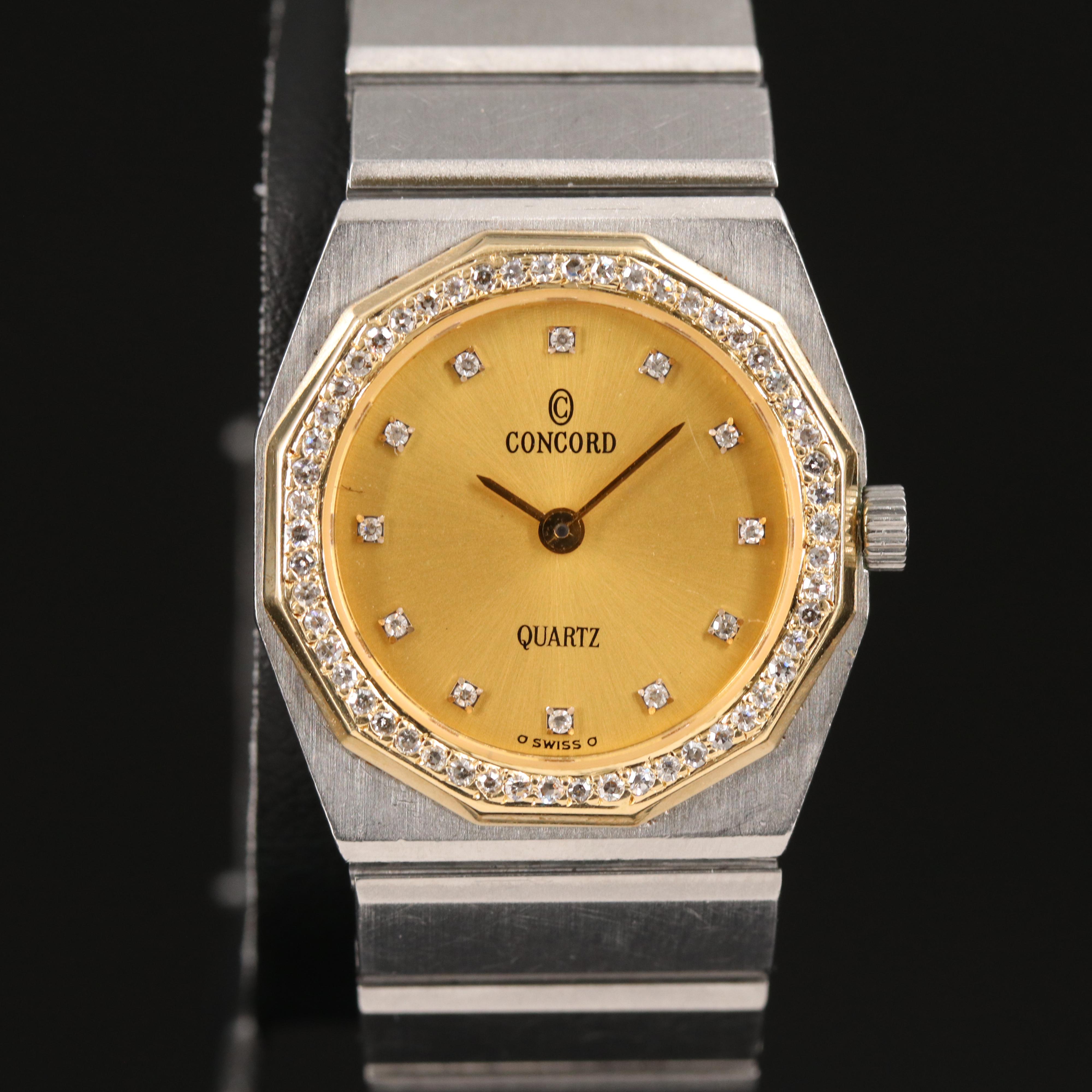 18K and Diamond Concord Mariner Watch