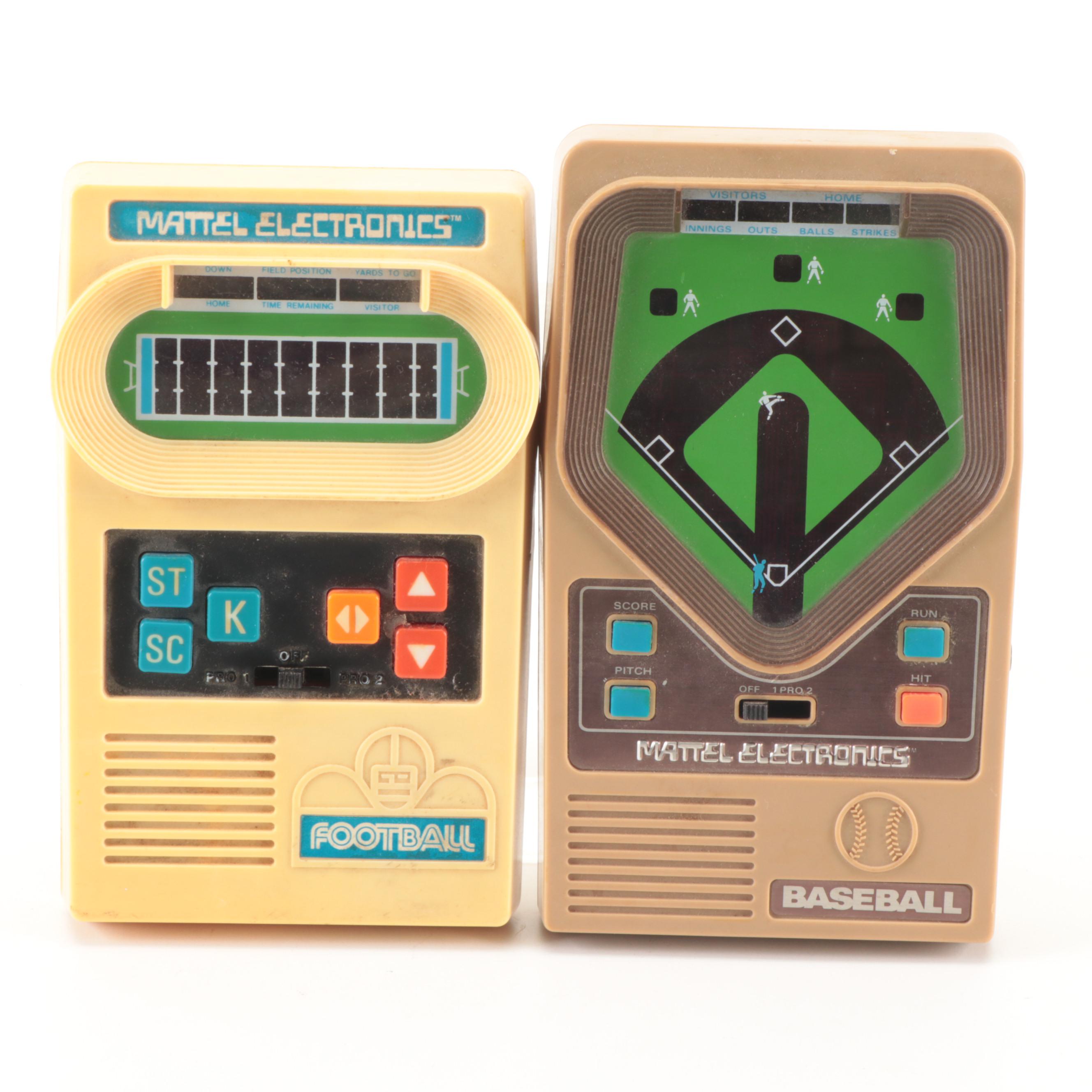 Milton Bradley Microvision Electronic Game System with Mattel Electronic Games