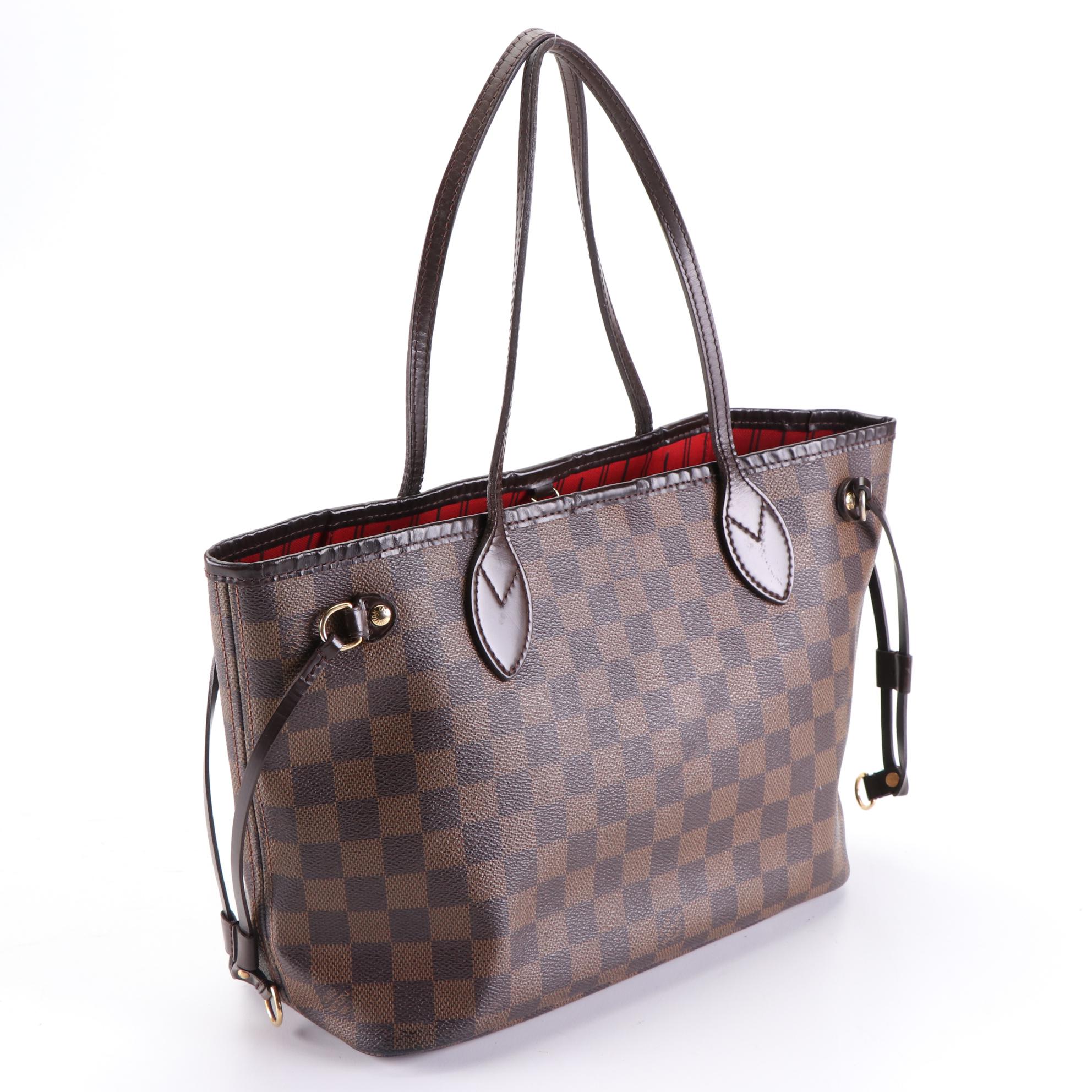 Louis Vuitton Neverfull PM in Damier Ebene Canvas