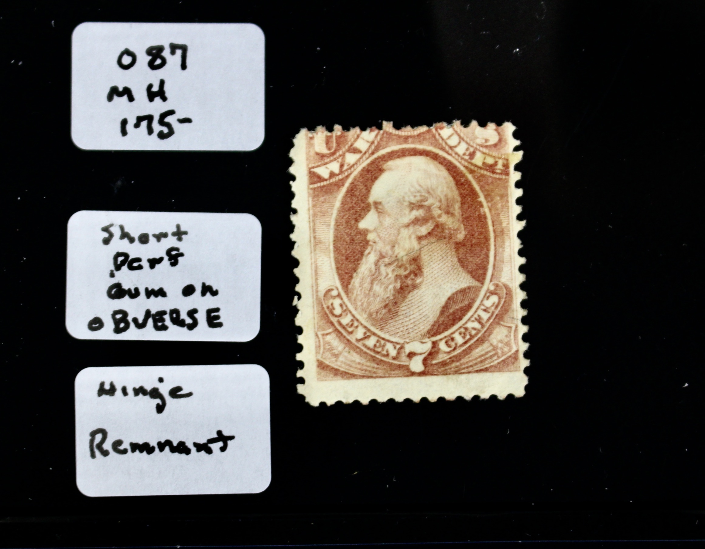 Five U.S. Official Postage Stamps