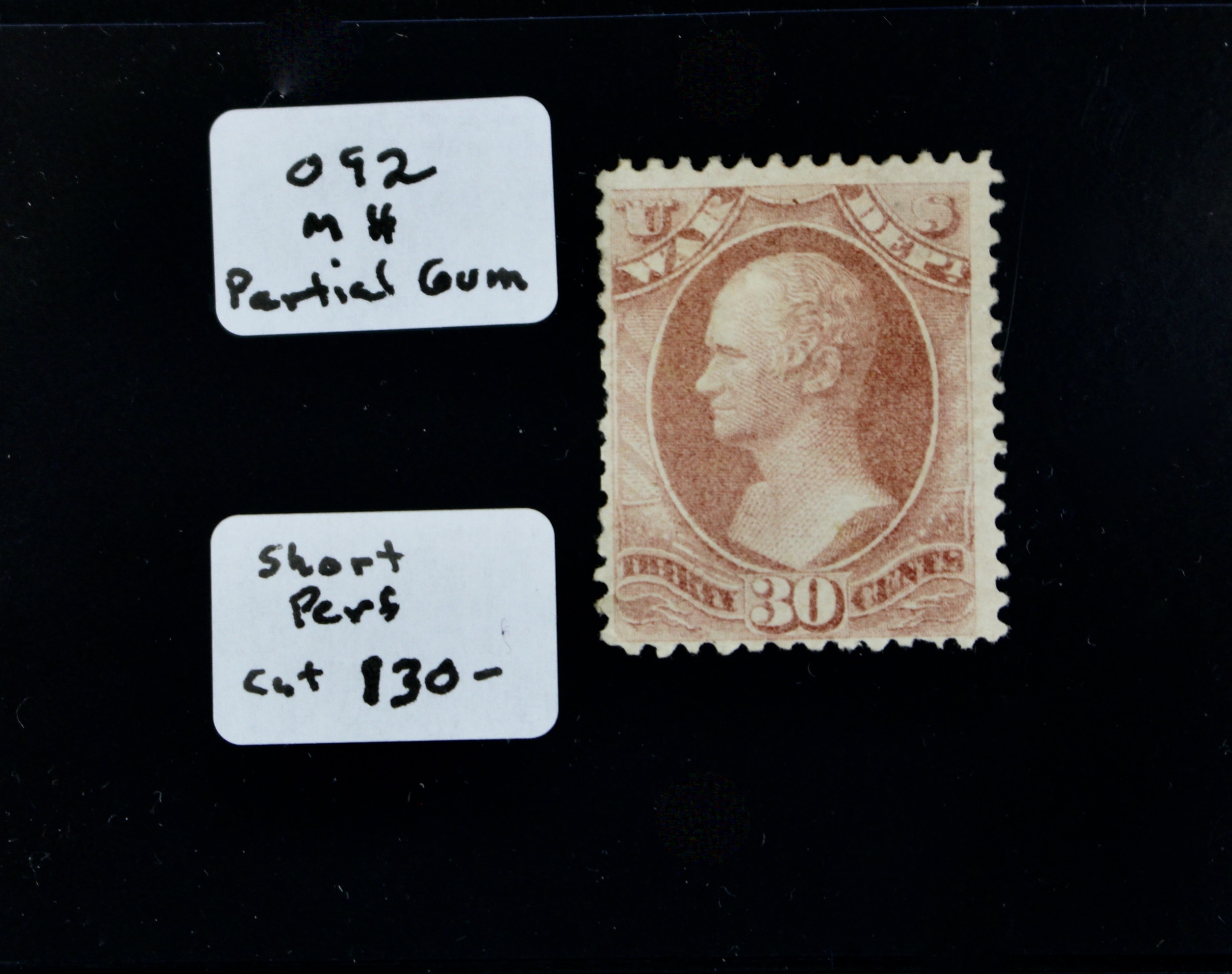 Five U.S. Official Postage Stamps