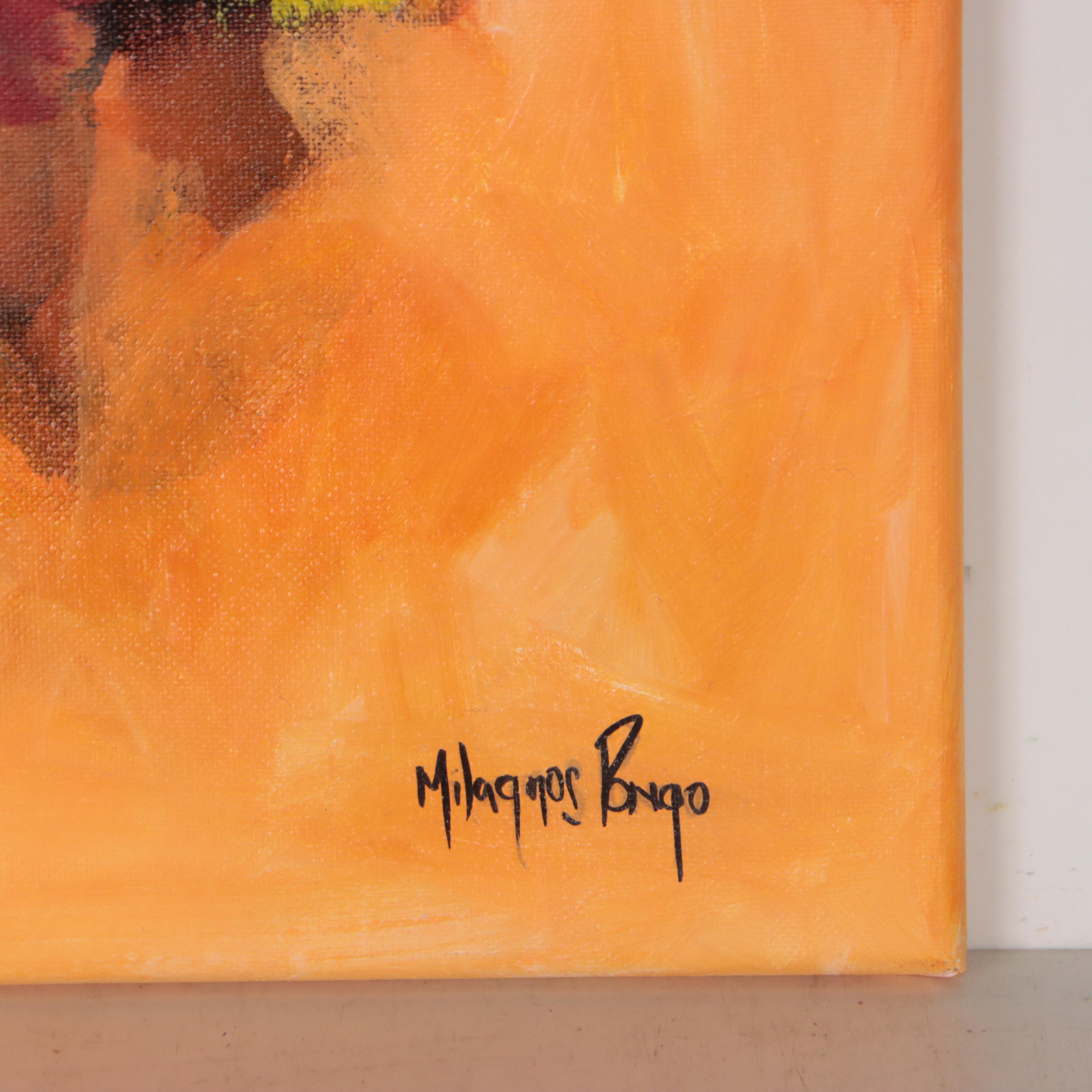 Milagros Pongo Abstract Mixed Media Painting "The Power"