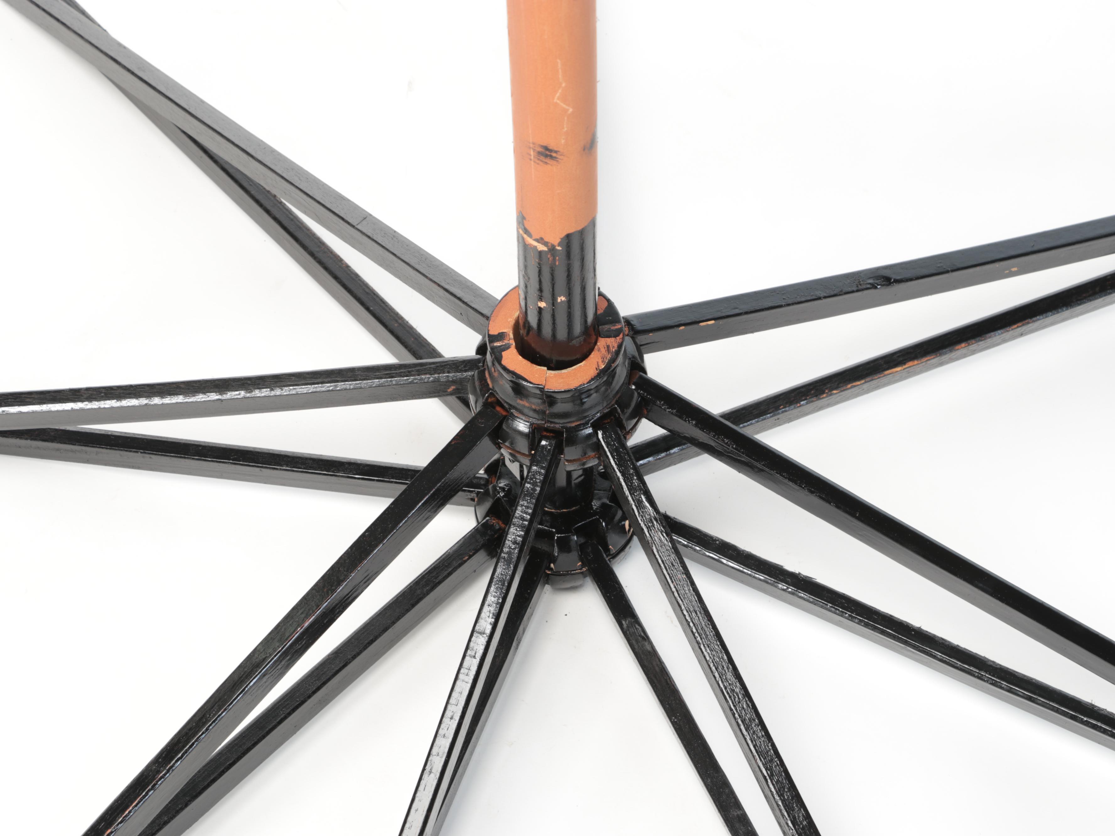 Two 6' Guard Patio Umbrellas with 9' Patio Umbrella Frame