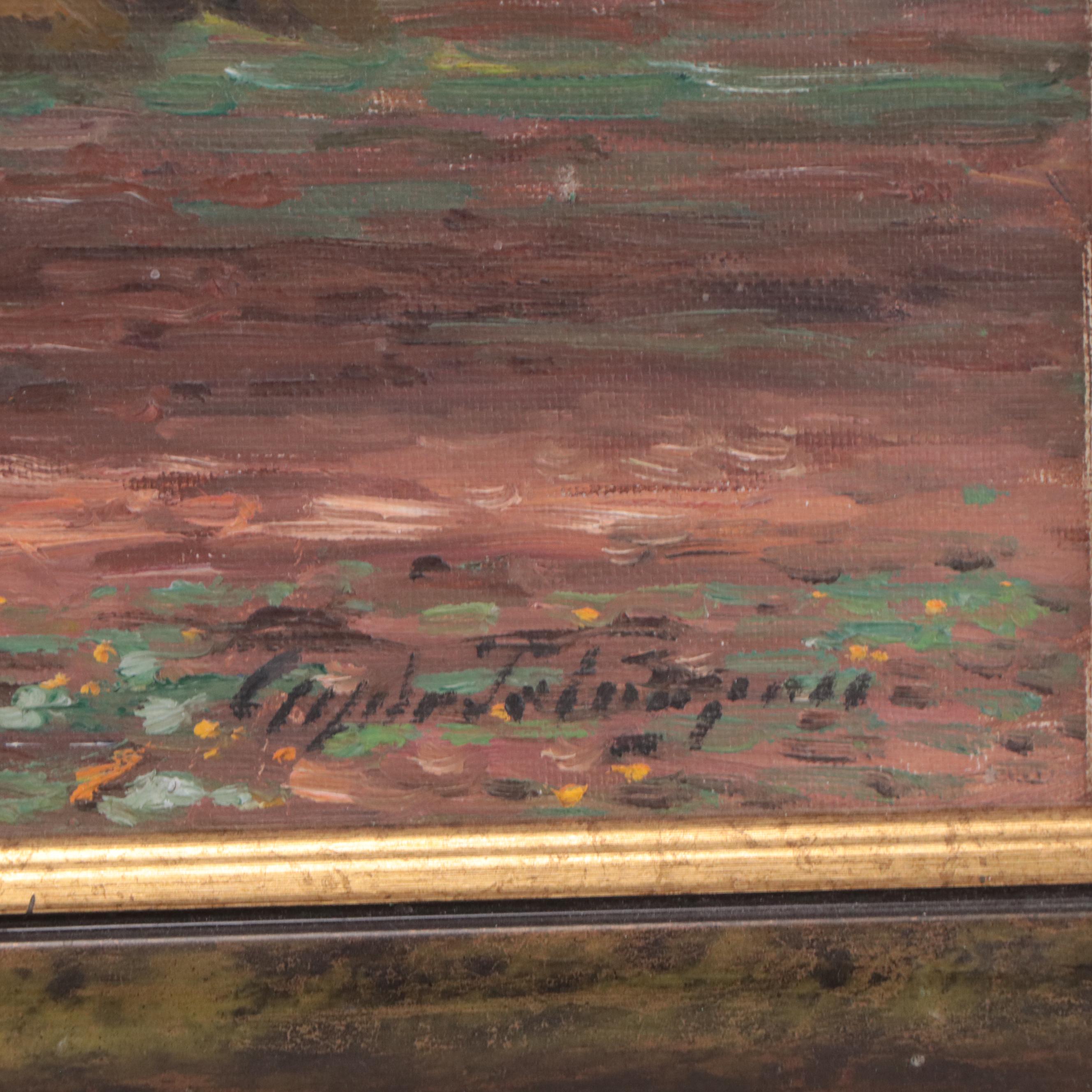 Landscape Oil Painting of Forest Scene