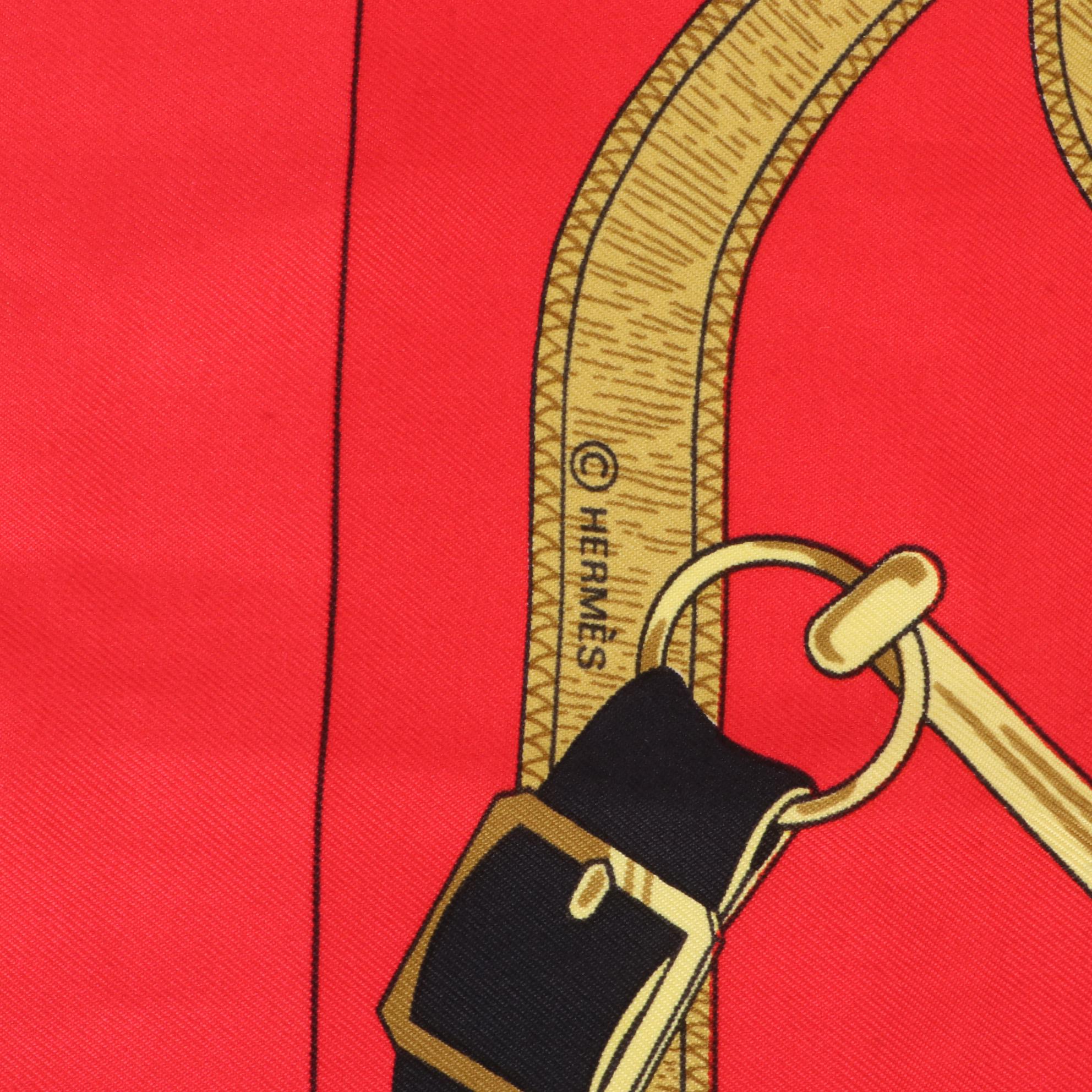 Hermès "Eperon d'Or" Scarf 90 in Silk Twill