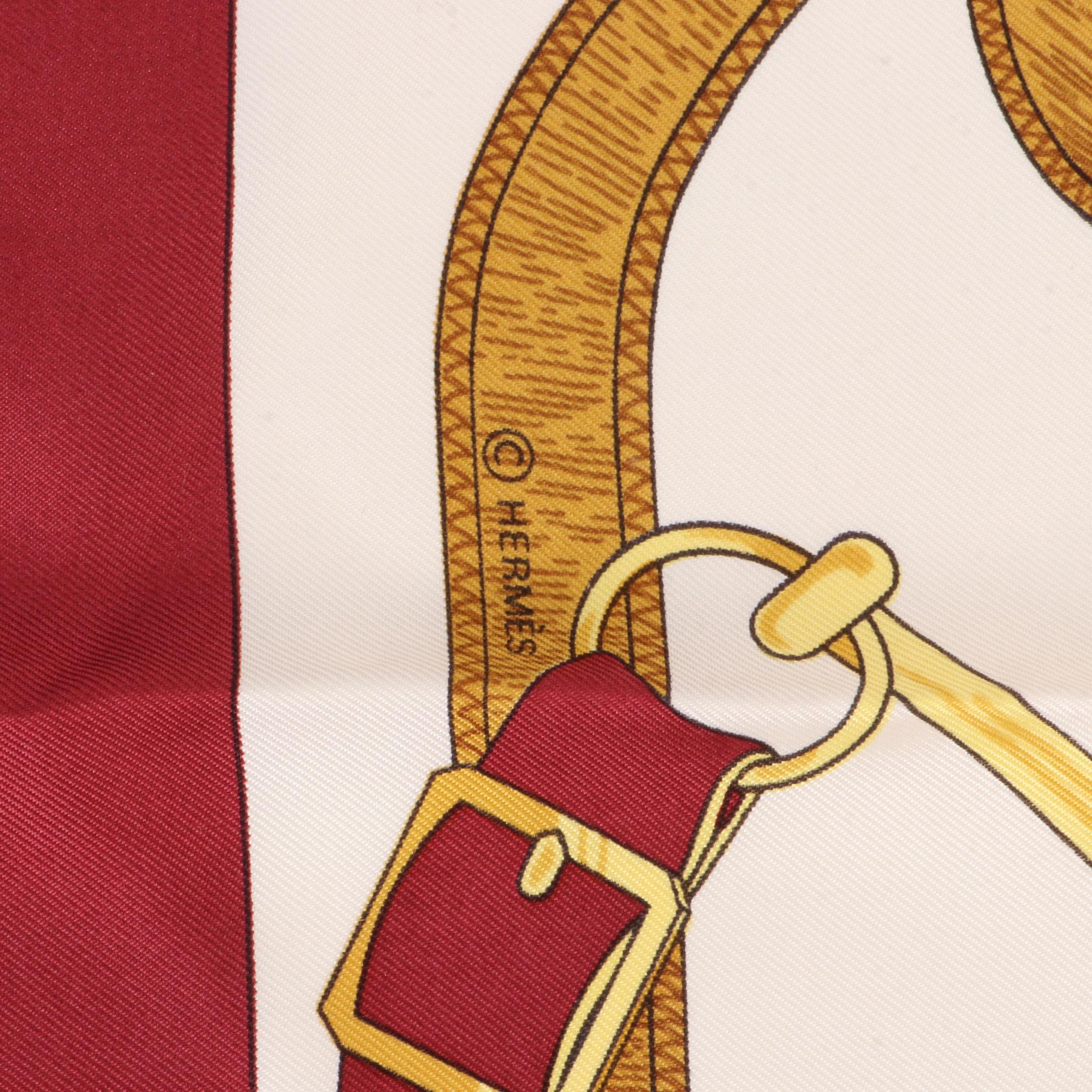 Hermès "Eperon d'Or" Scarf 90 in Silk Twill