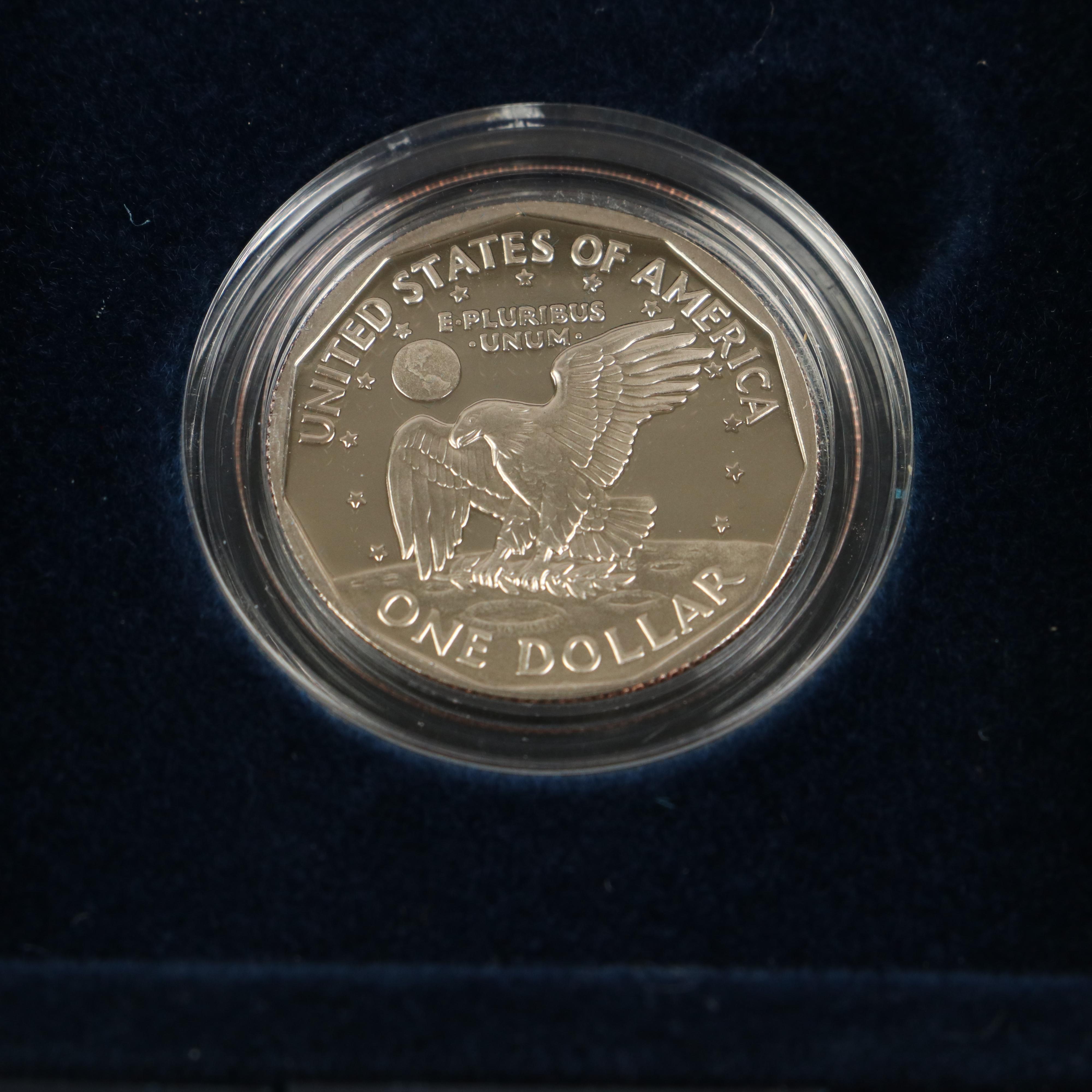 Group of Eight Modern Commemorative Half Dollars and a One Dollar Proof Coin