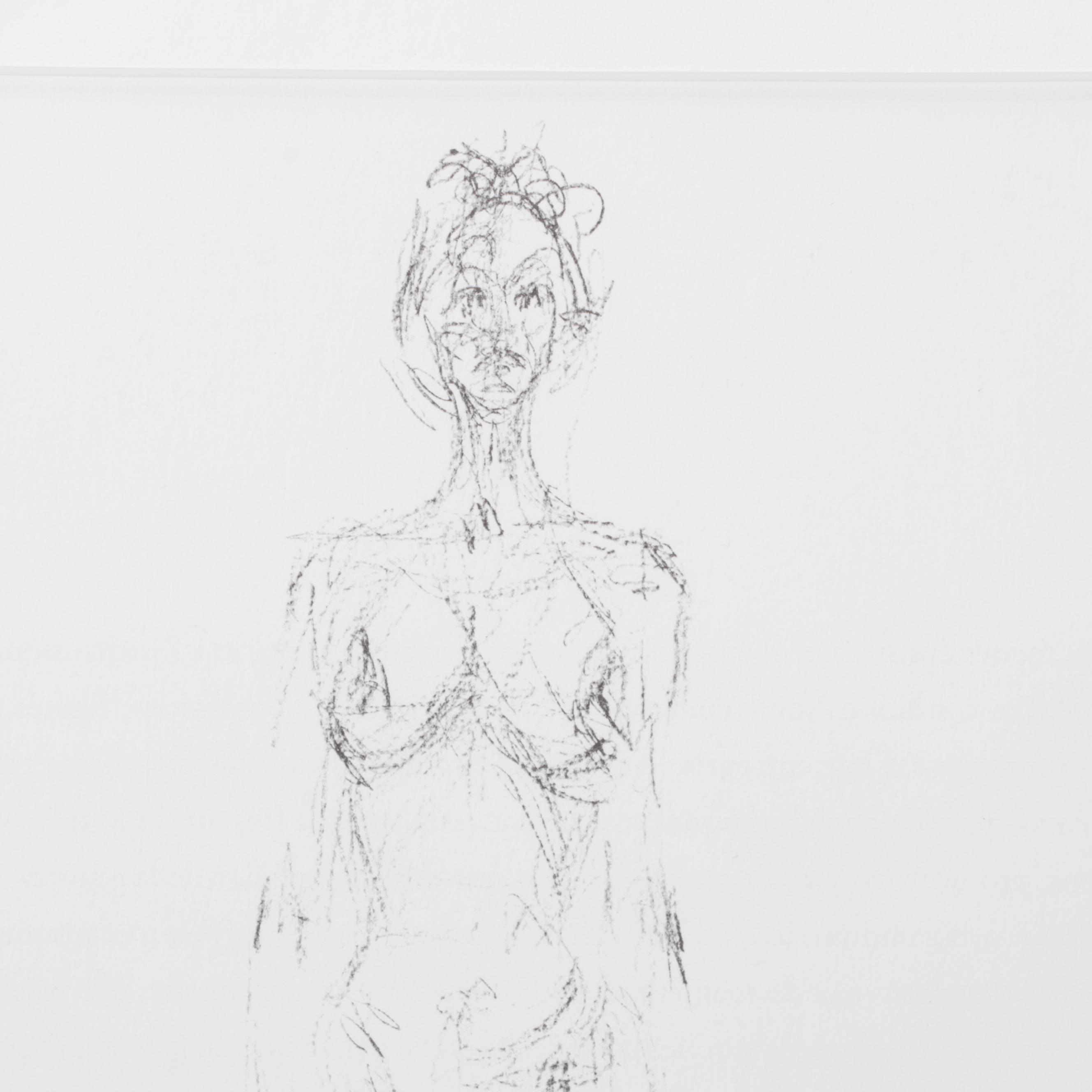 Halftone After Alberto Giacometti "Nu debout I" From "Maeght Éditeur," 1973