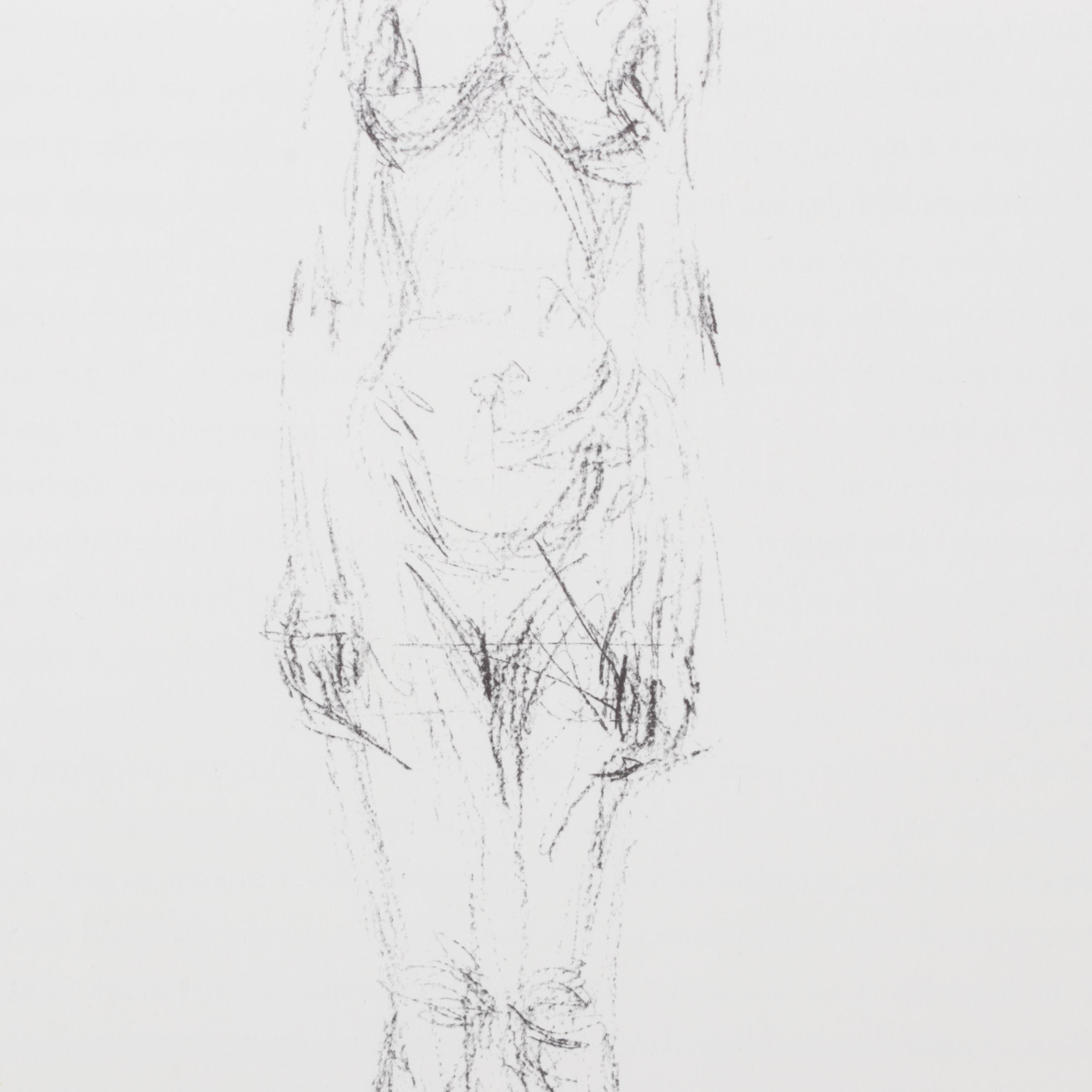 Halftone After Alberto Giacometti "Nu debout I" From "Maeght Éditeur," 1973