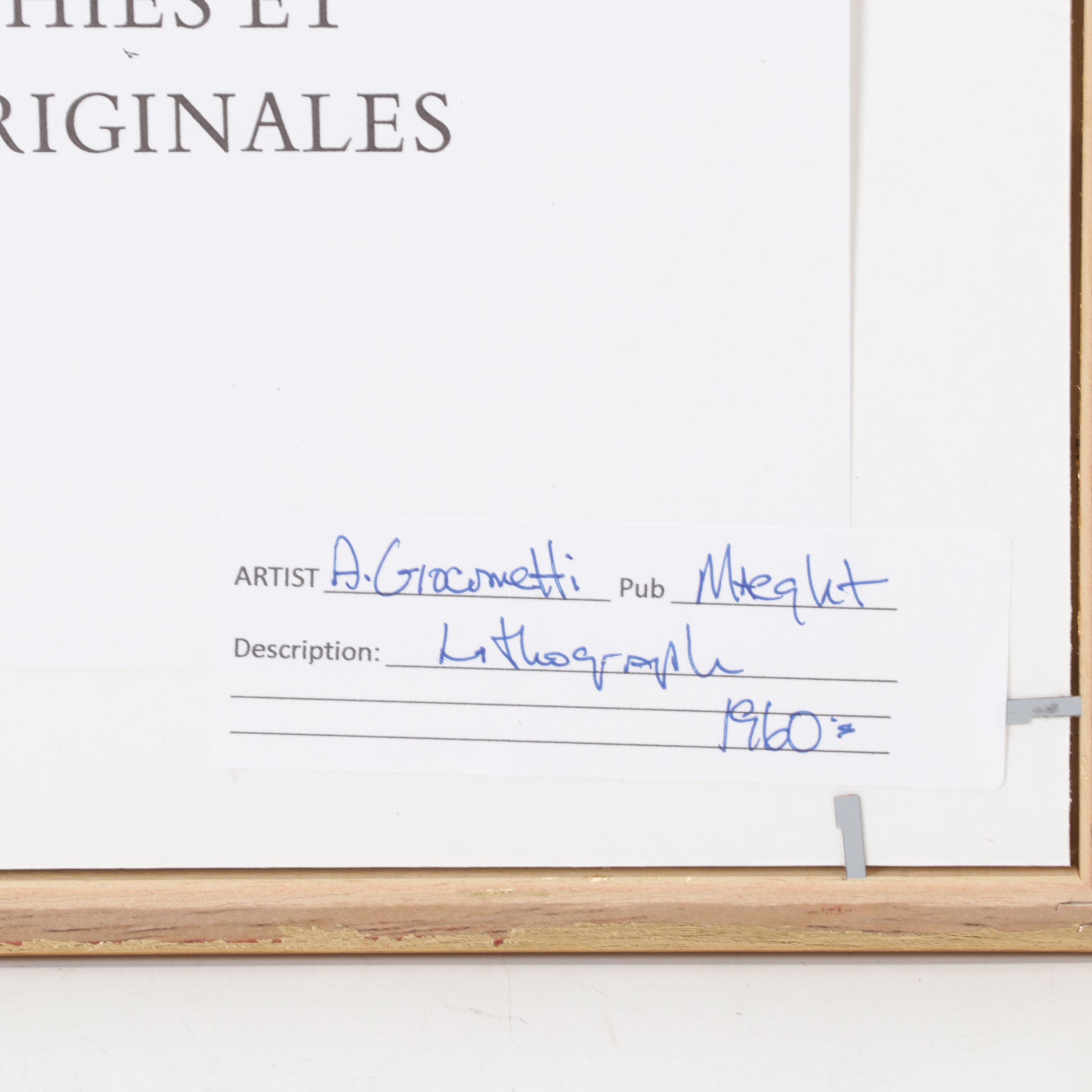 Halftone After Alberto Giacometti "Nu debout I" From "Maeght Éditeur," 1973