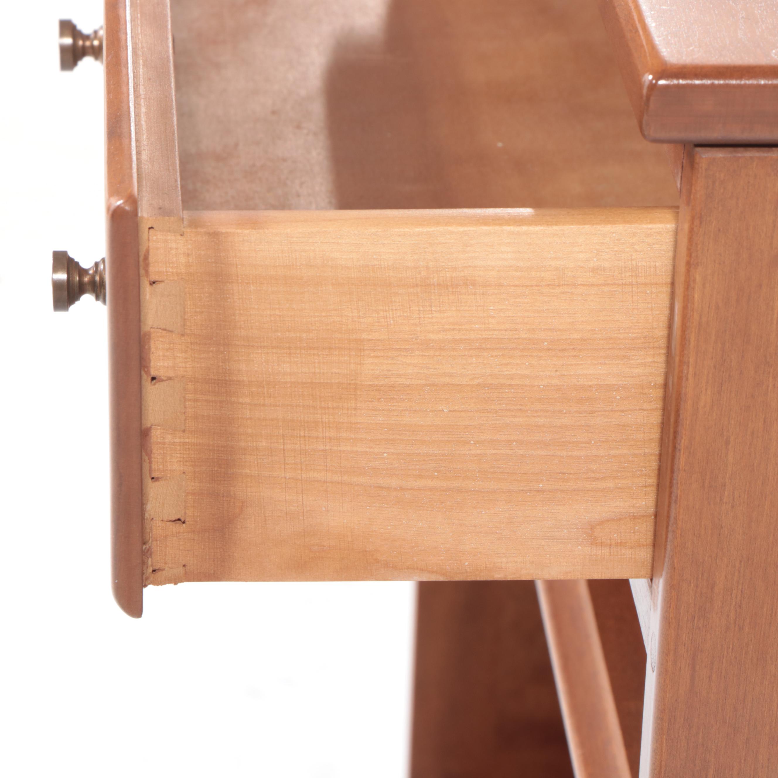 Ethan Allen by Baumritter Federal Style Maple Bookcase, Mid-20th Century