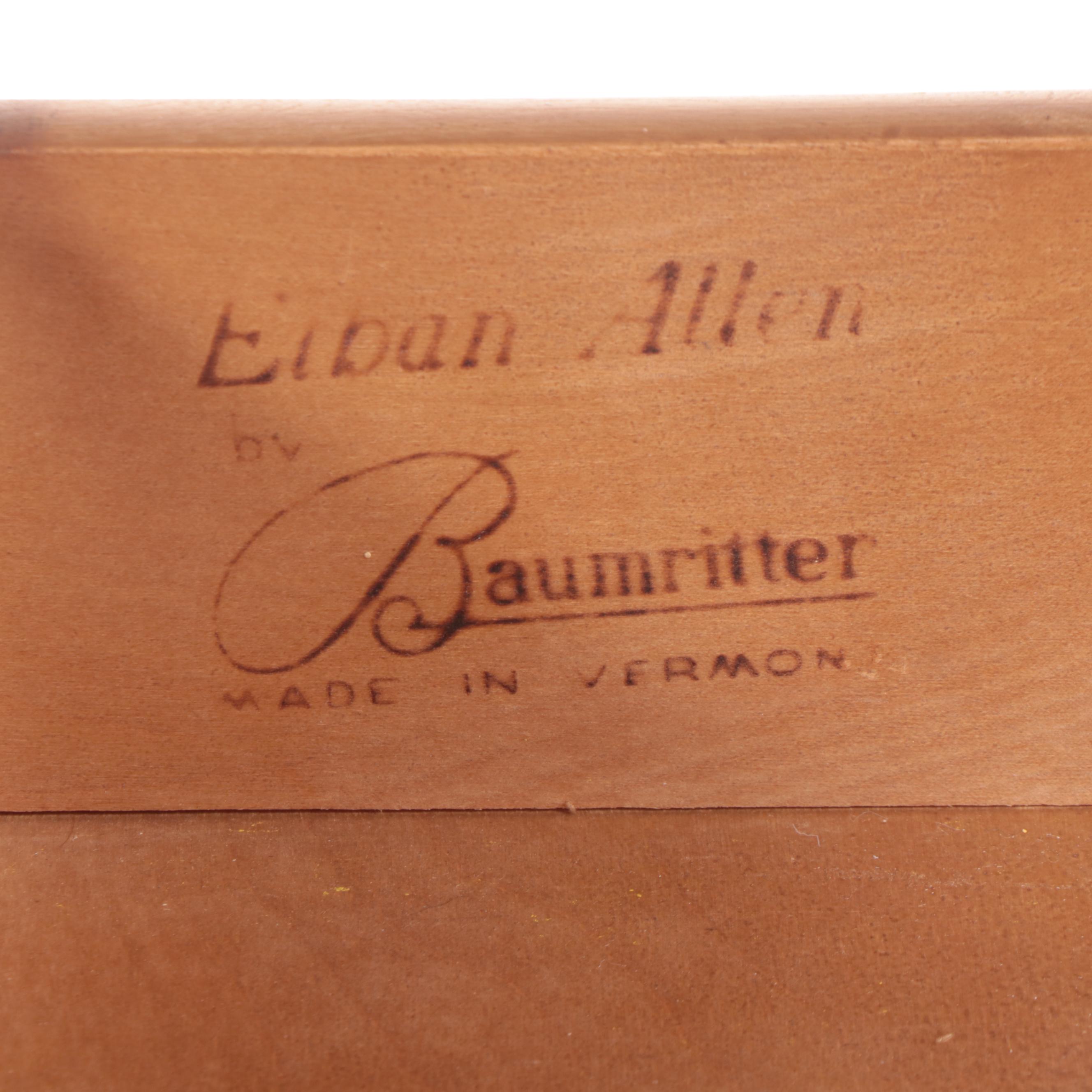 Ethan Allen by Baumritter Federal Style Maple Bookcase, Mid-20th Century