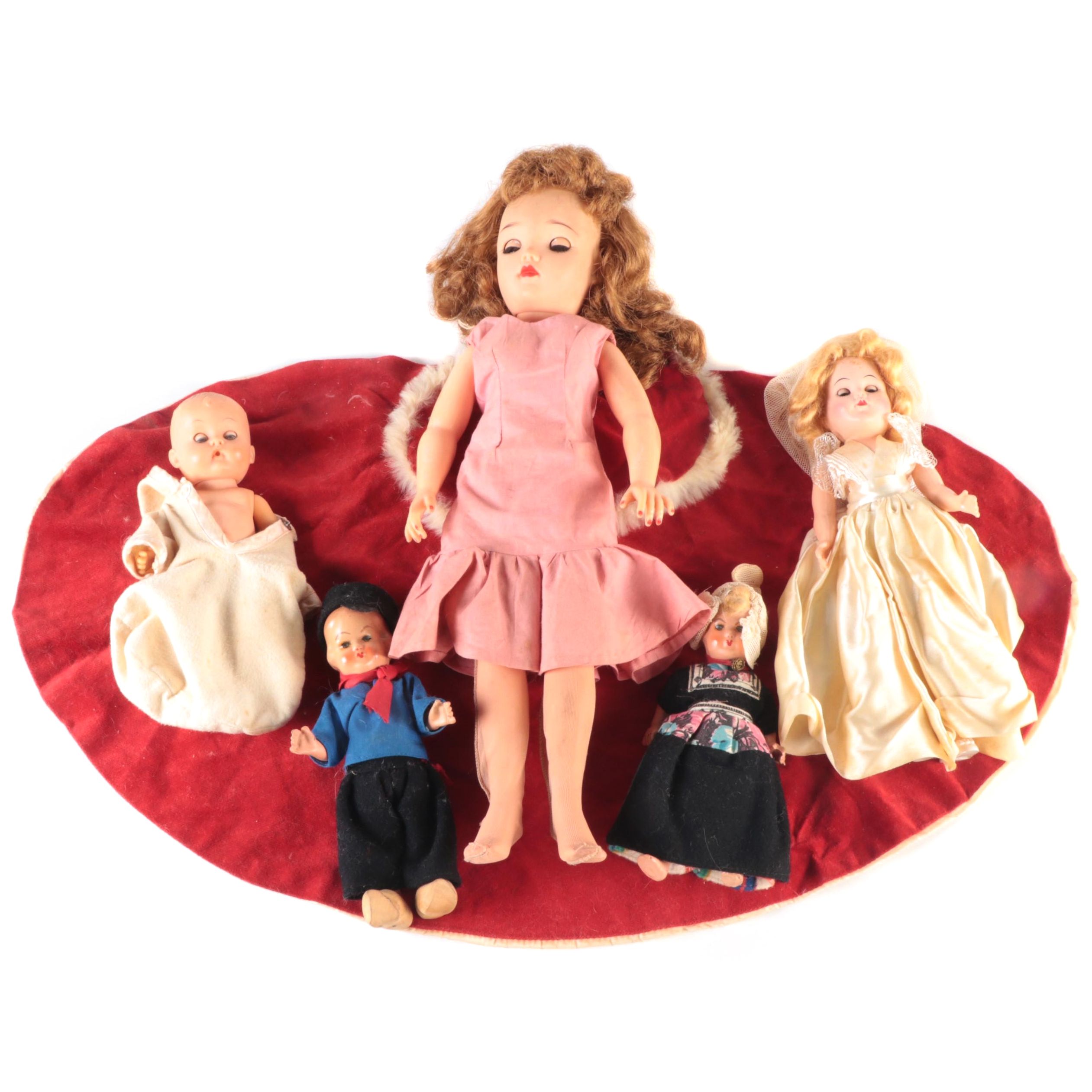 Ideal and More Dolls Including Infant, International Style Dolls, Mid-20th C.