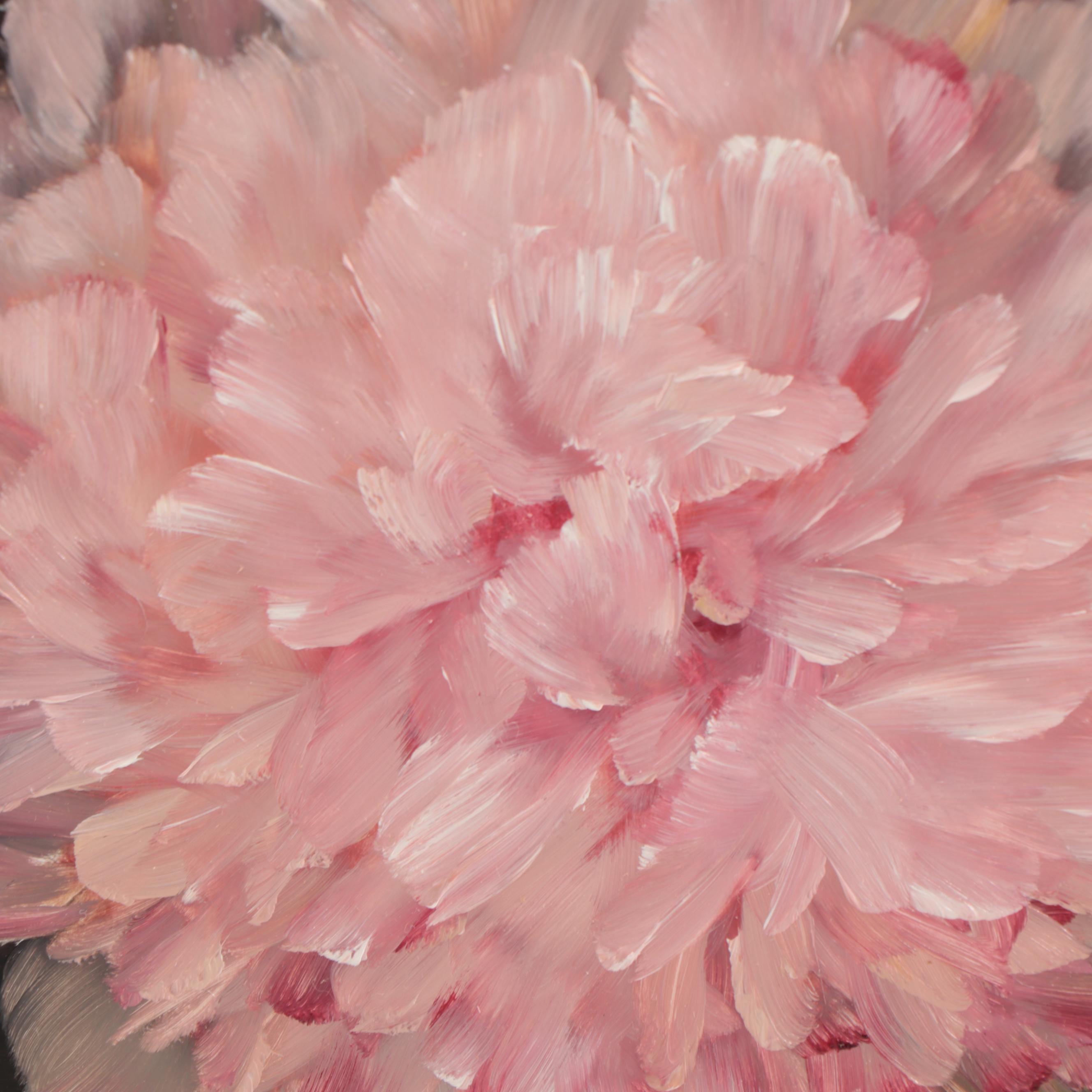 Thu-Thuy Tran Oil Painting "Peach Peony"