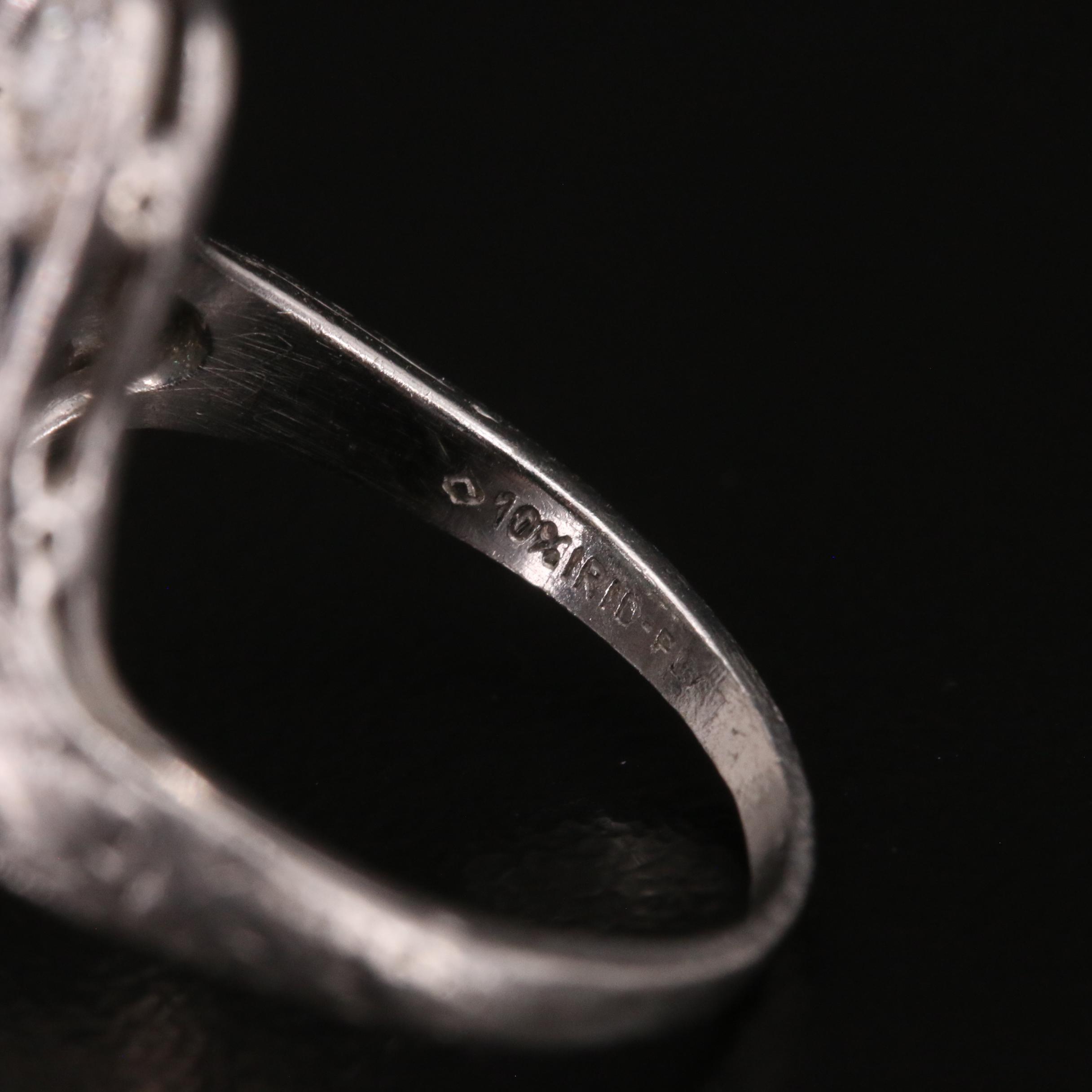 Kobrin Bros. Art Deco Platinum and 1.09 CTW Diamond Ring