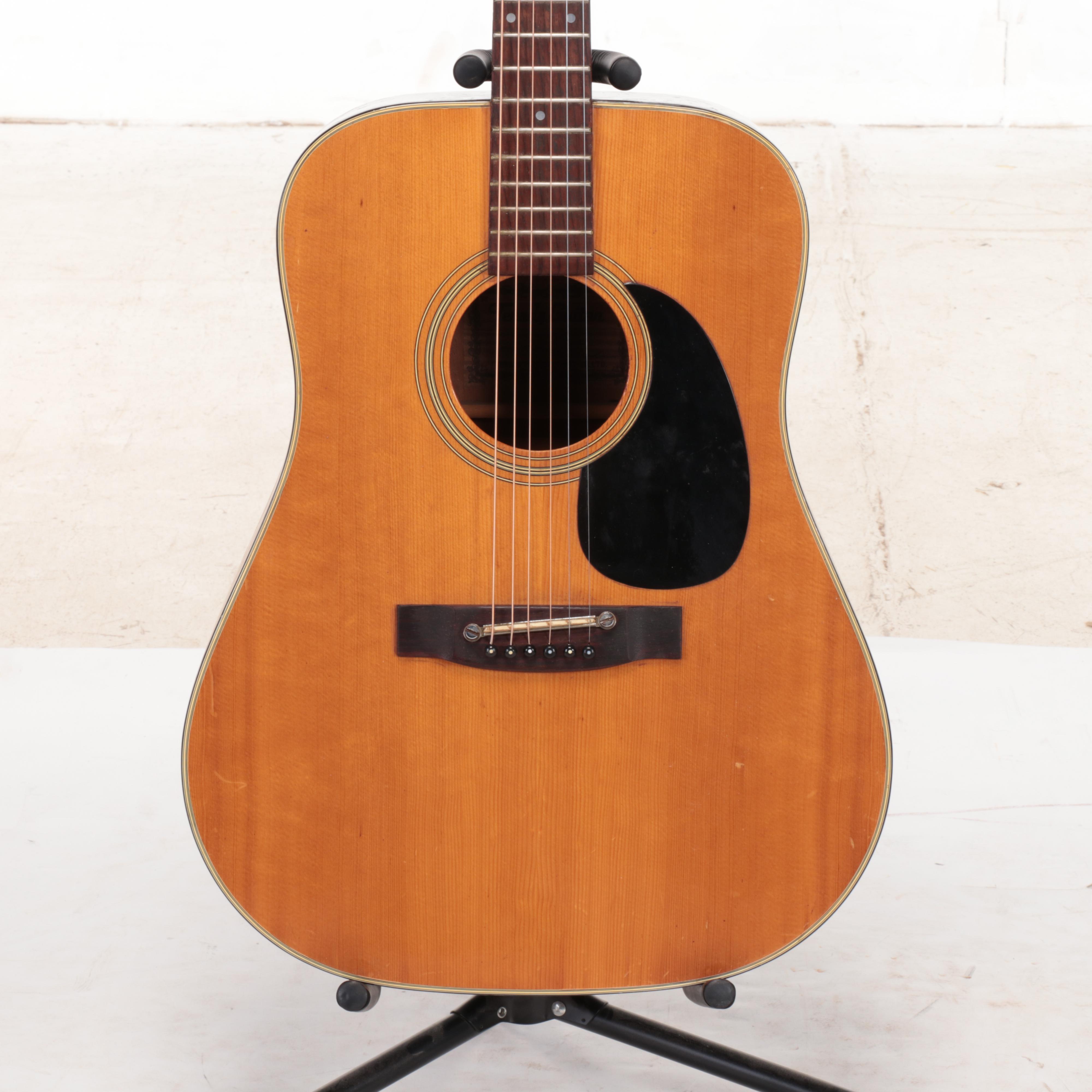 Terada T760 Japanese Six-String Dreadnought Acoustic Guitar, Late 20th Century