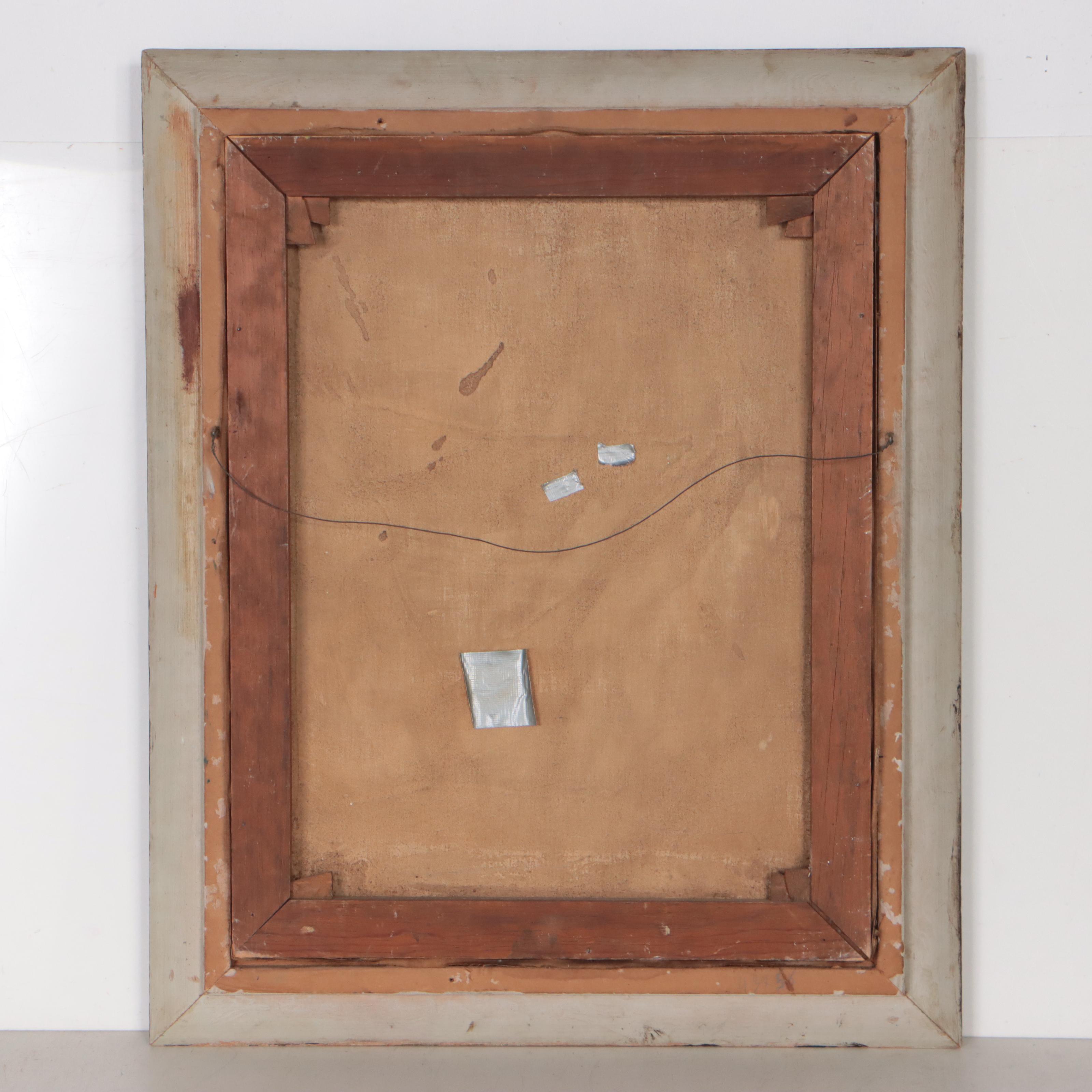 Agapito Labios Oil Painting of Young Girl, Circa 1970