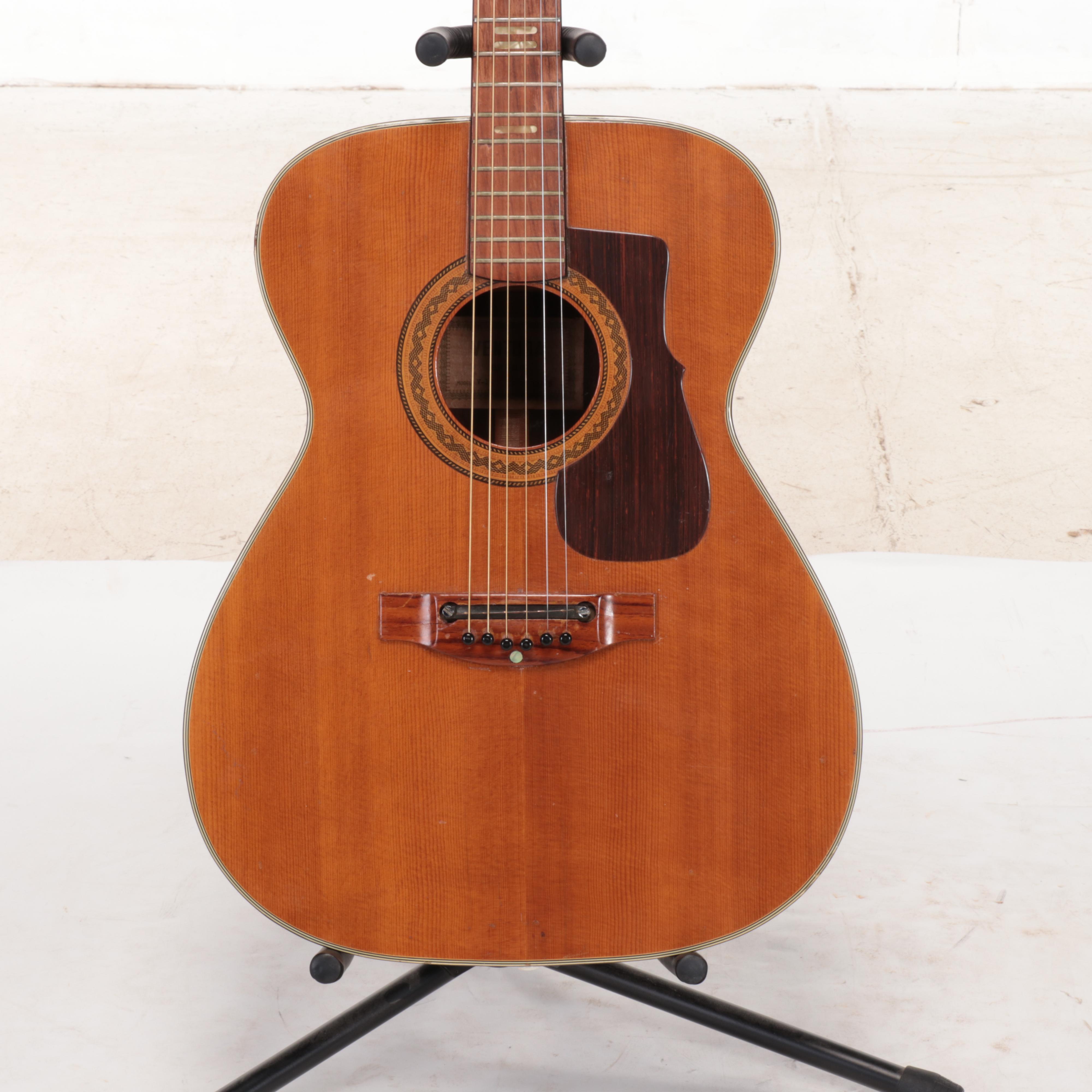 Ventura Bruno V-12 Six-String Acoustic Guitar, Mid-20th Century