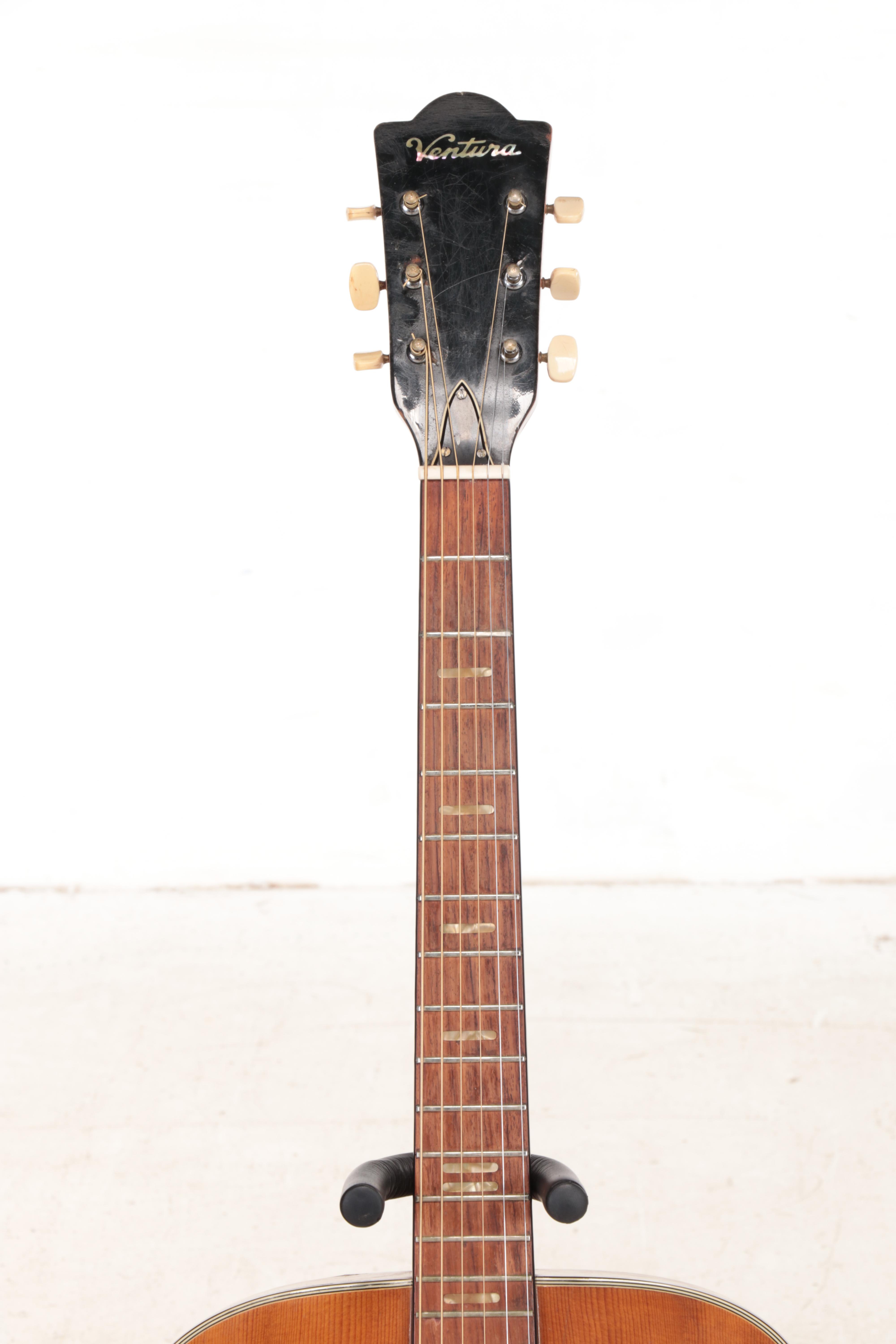 Ventura Bruno V-12 Six-String Acoustic Guitar, Mid-20th Century