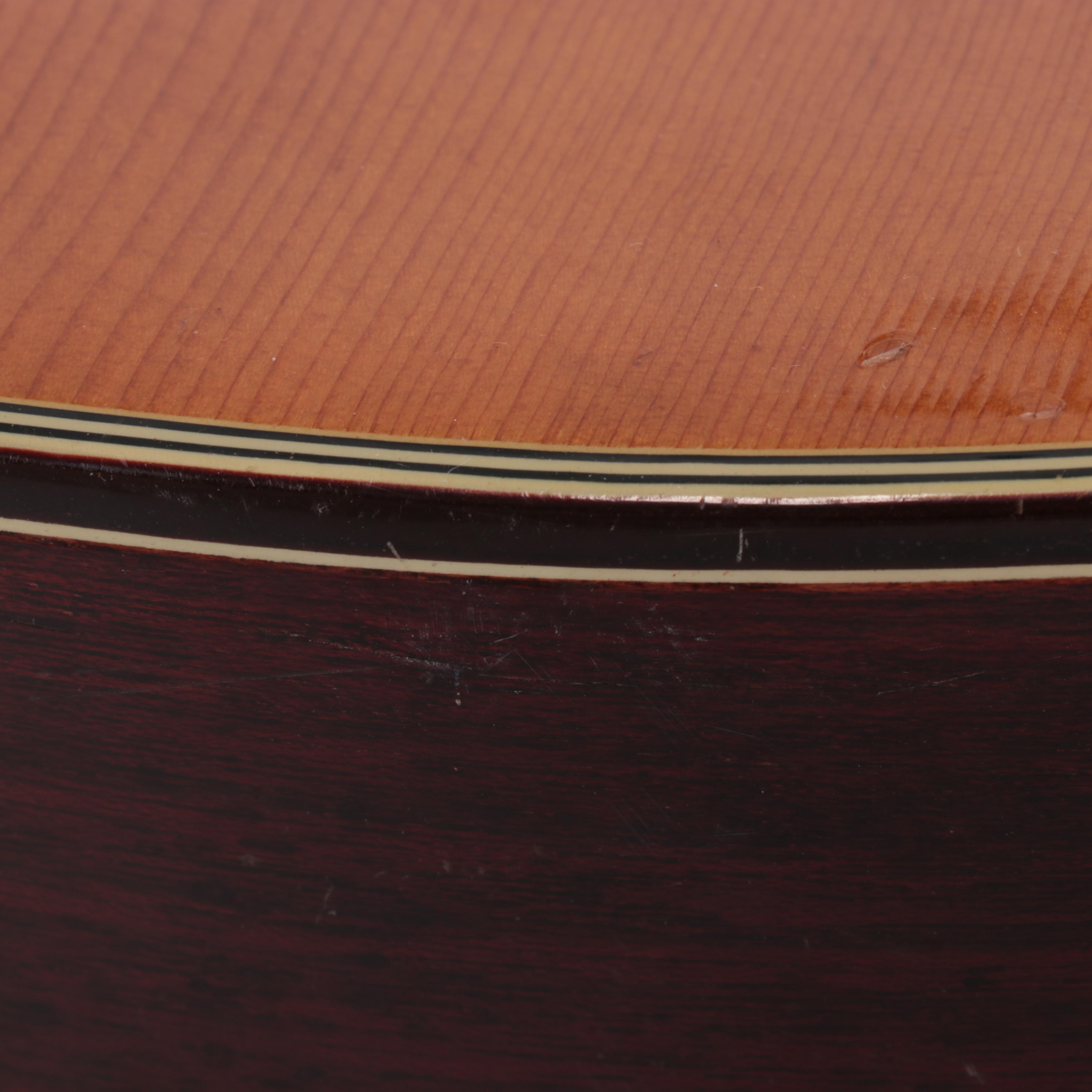 Ventura Bruno V-12 Six-String Acoustic Guitar, Mid-20th Century