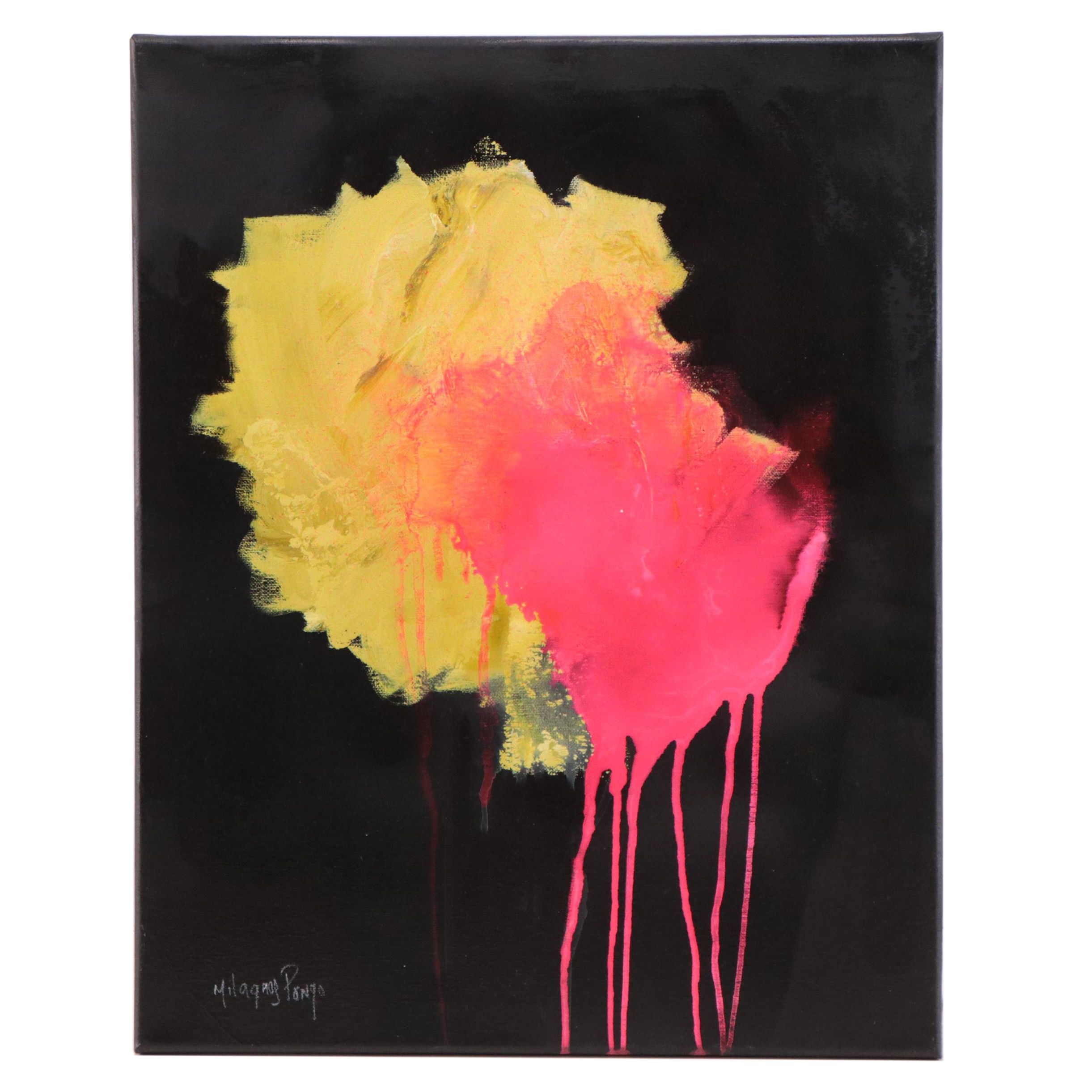 Milagros Pongo Abstract Acrylic Painting