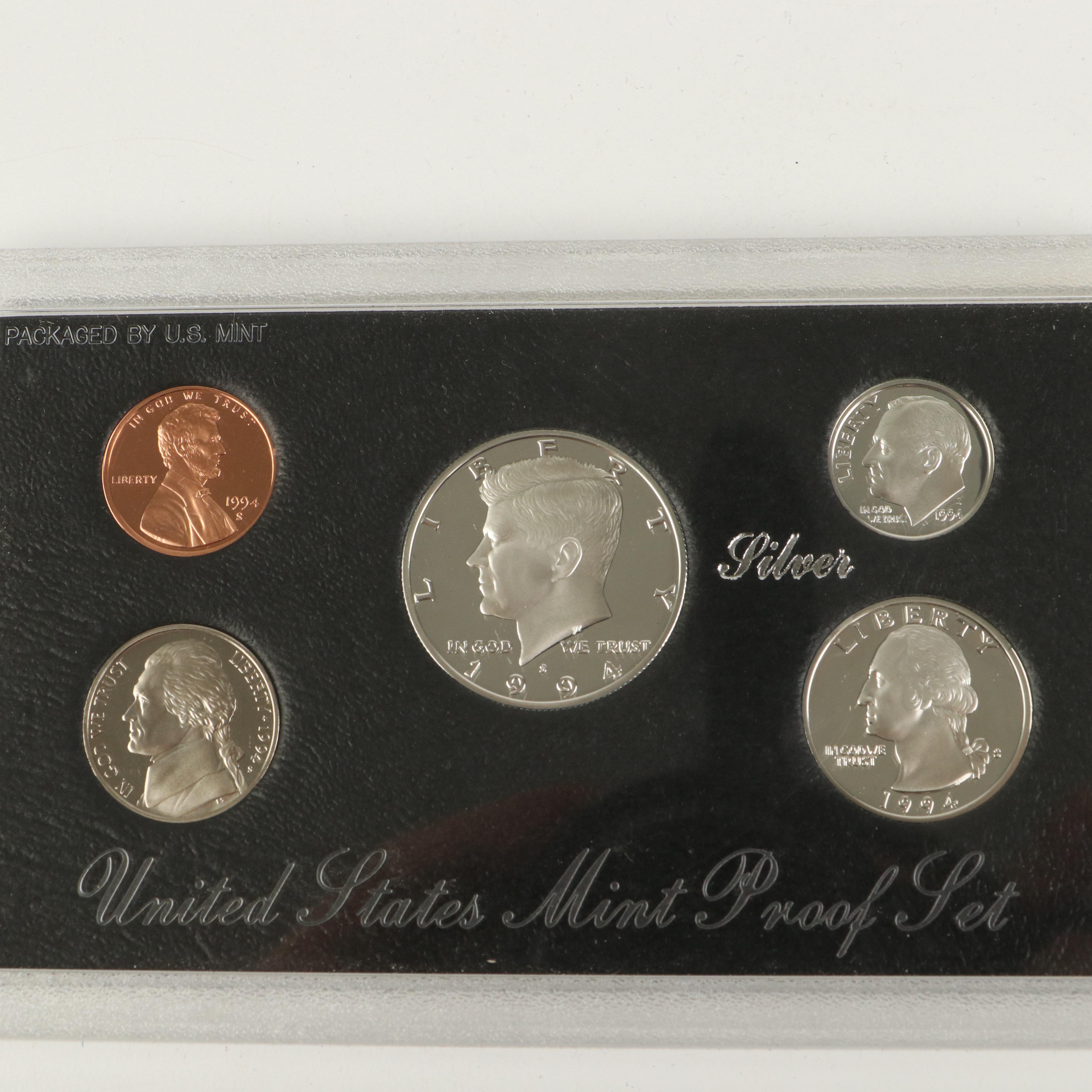 Seven United States Silver Proof Sets