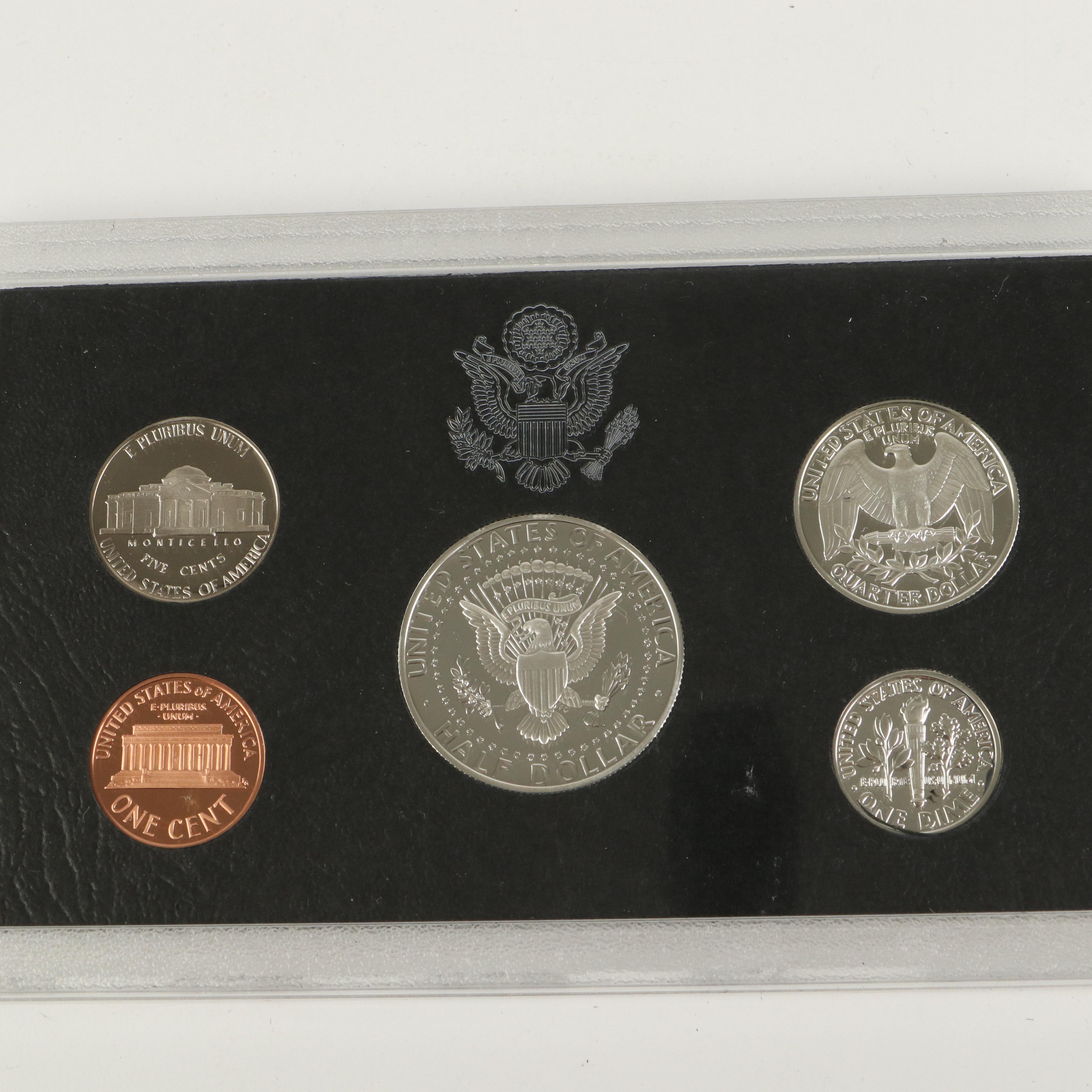 Seven United States Silver Proof Sets