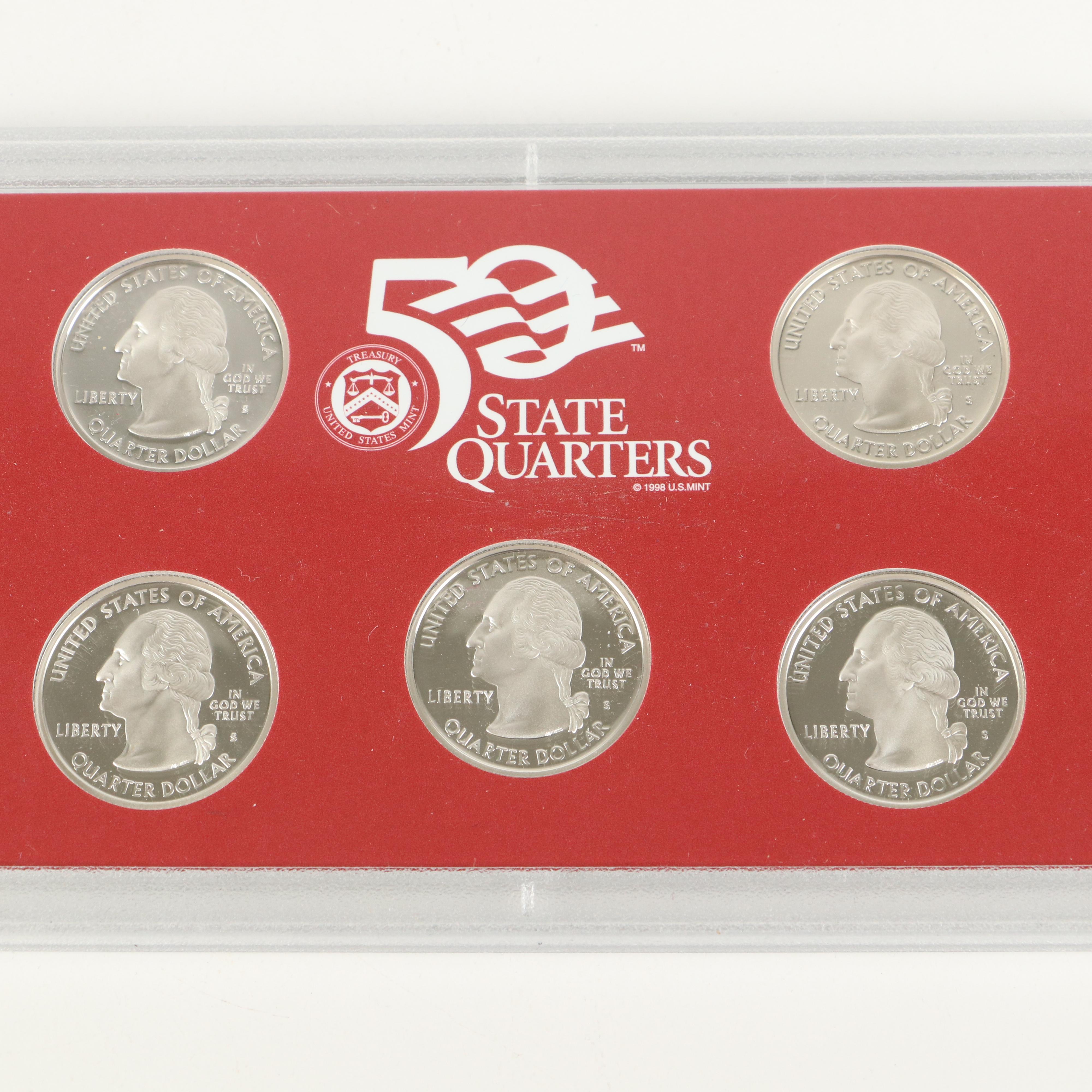 Seven United States Silver Proof Sets