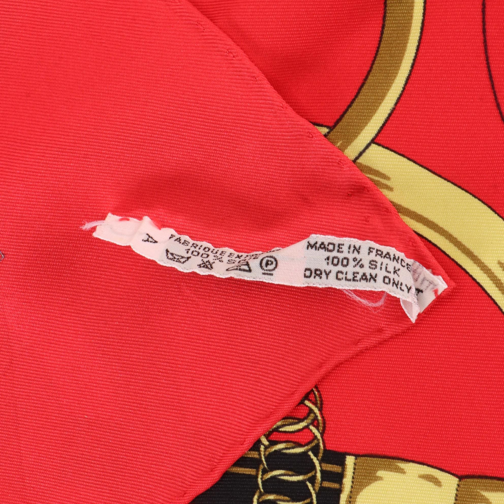 Hermès "Eperon d'Or" Scarf 90 in Silk Twill