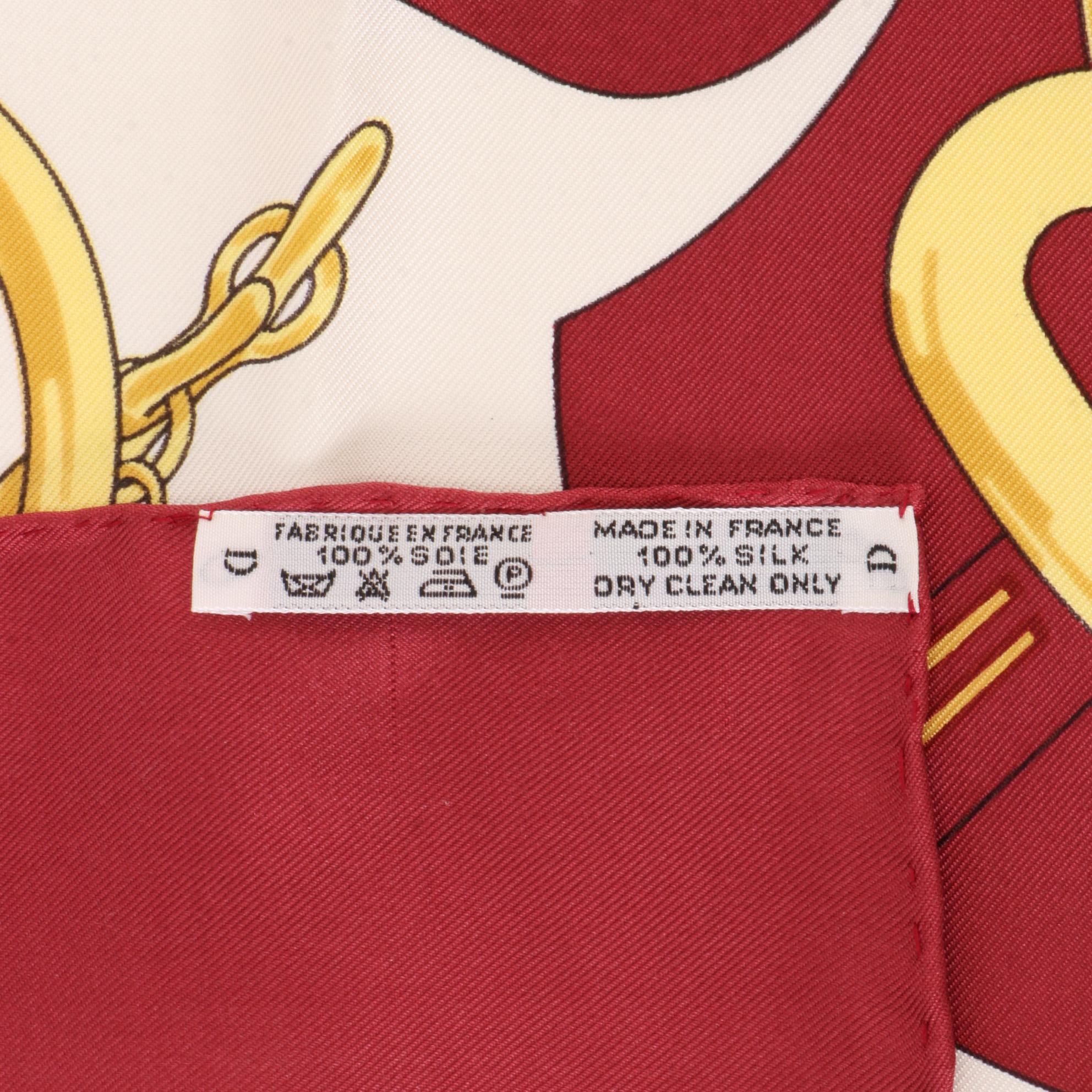 Hermès "Eperon d'Or" Scarf 90 in Silk Twill