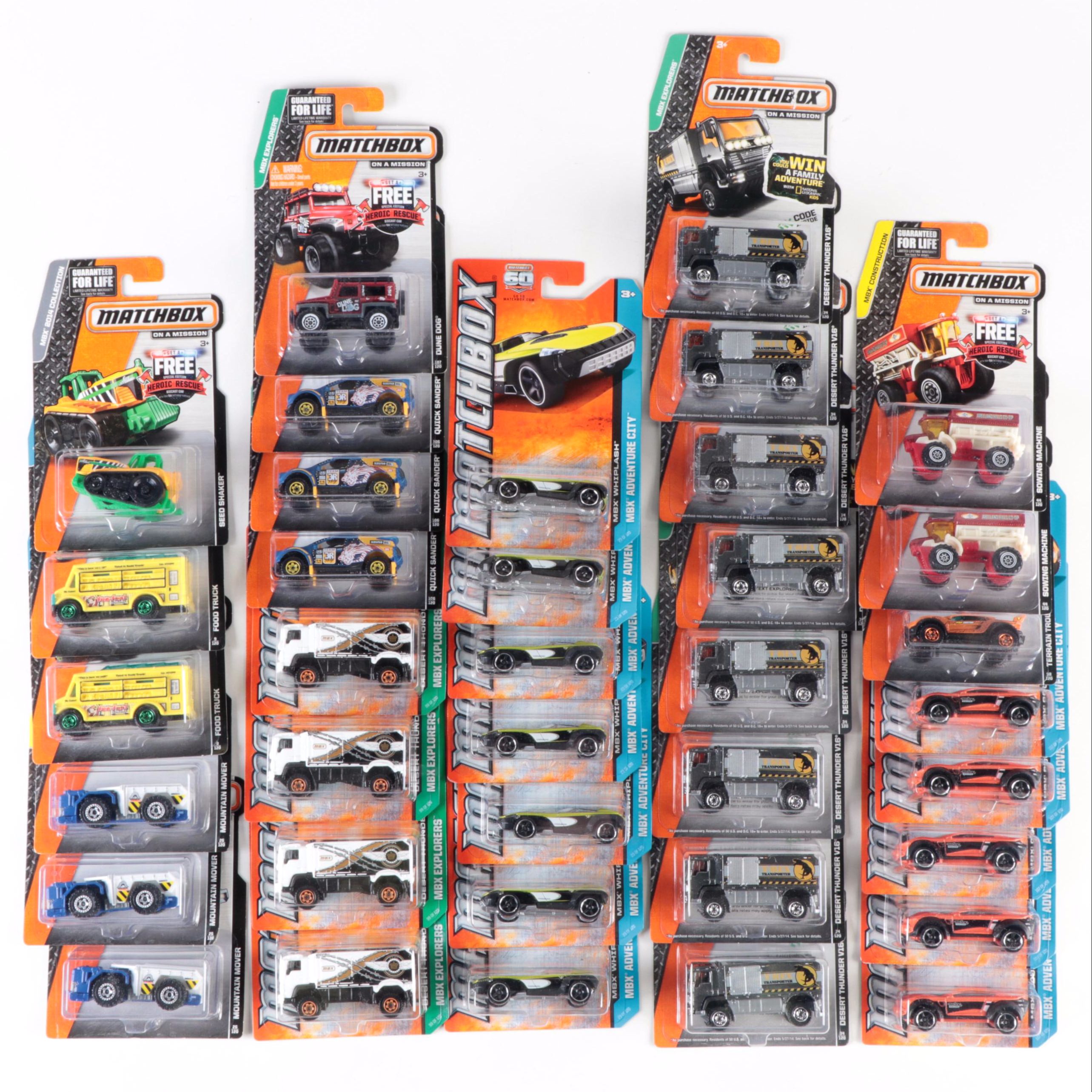 Matchbox MBX Adventure City, MBX Explorers and More Diecast Vehicles
