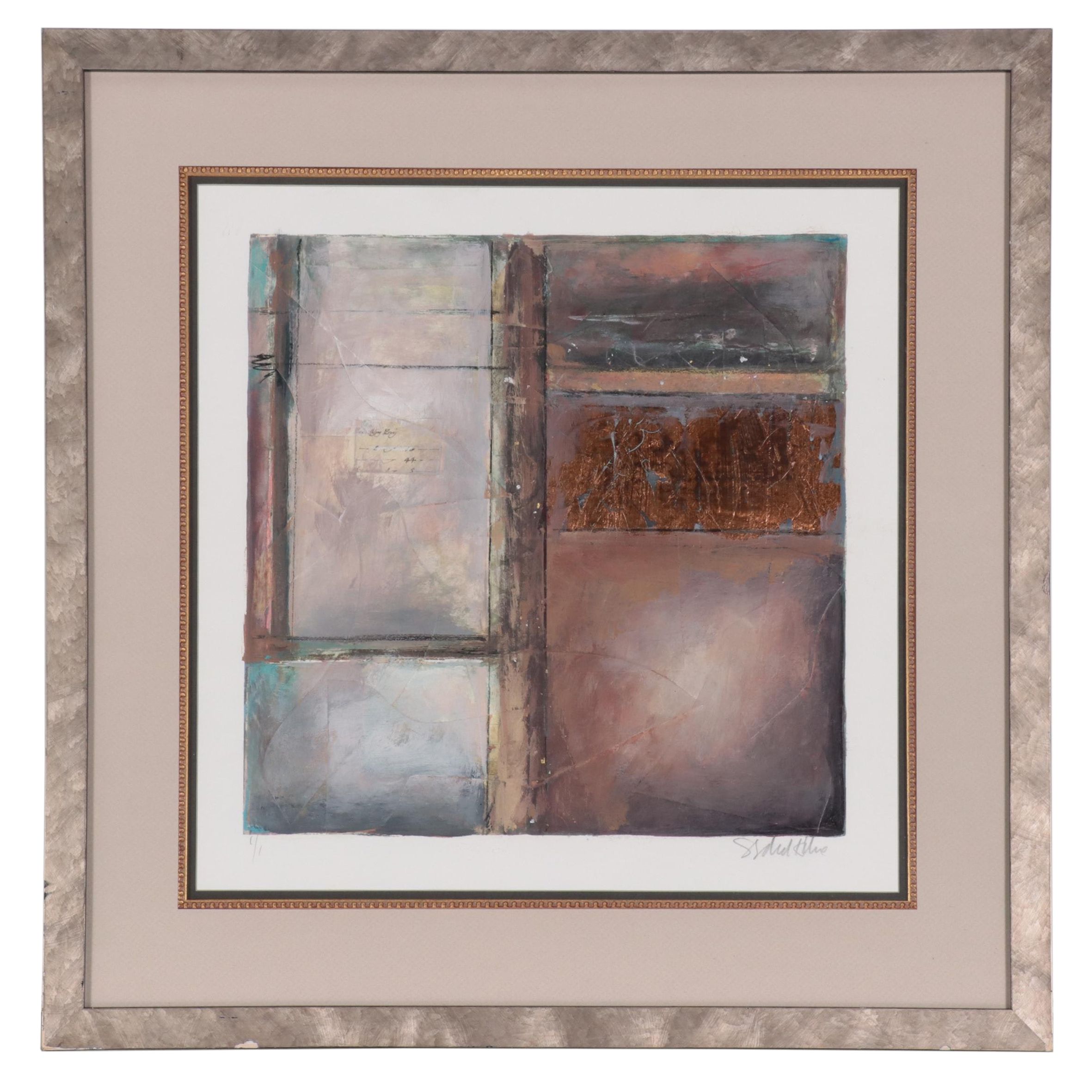 Abstract Monotype, Late 20th Century