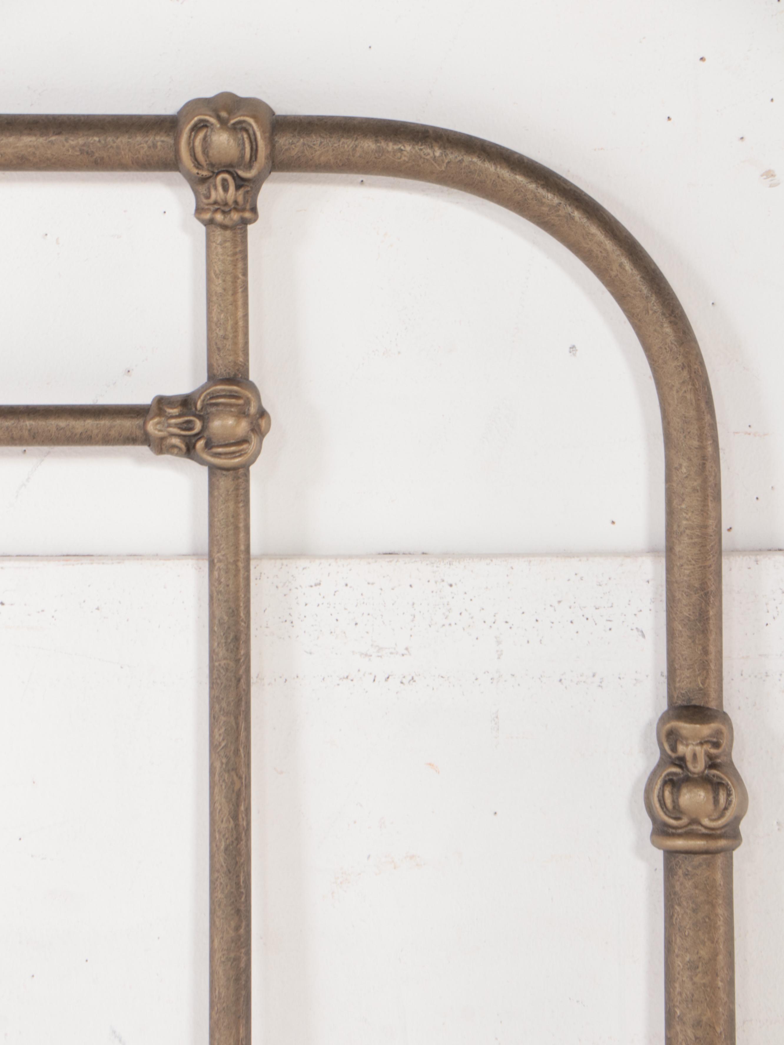 Victorian Style Gilt Metal Queen Size Headboard