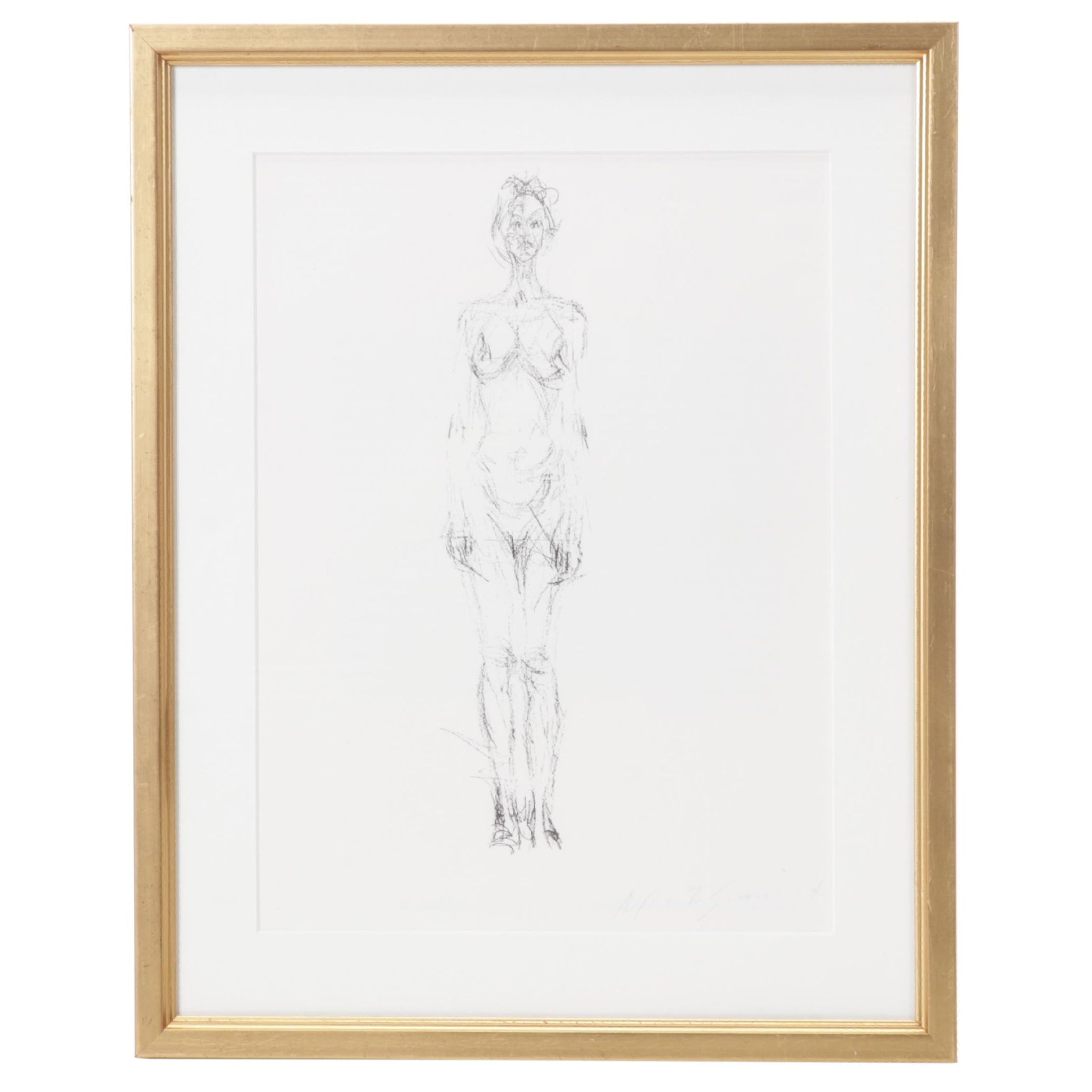 Halftone After Alberto Giacometti "Nu debout I" From "Maeght Éditeur," 1973