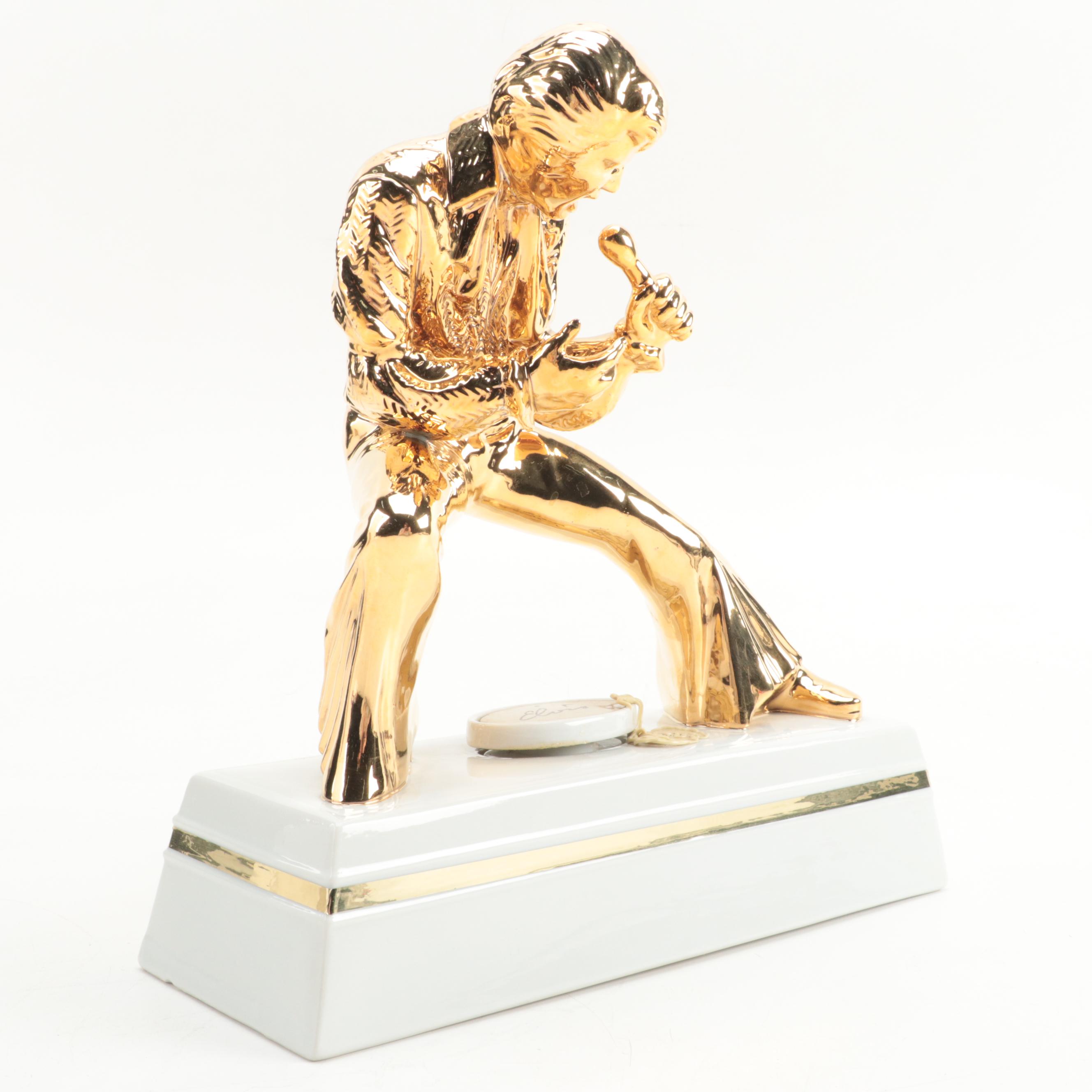 McCormick Elvis Gold Encore Ceramic Whiskey Decanter