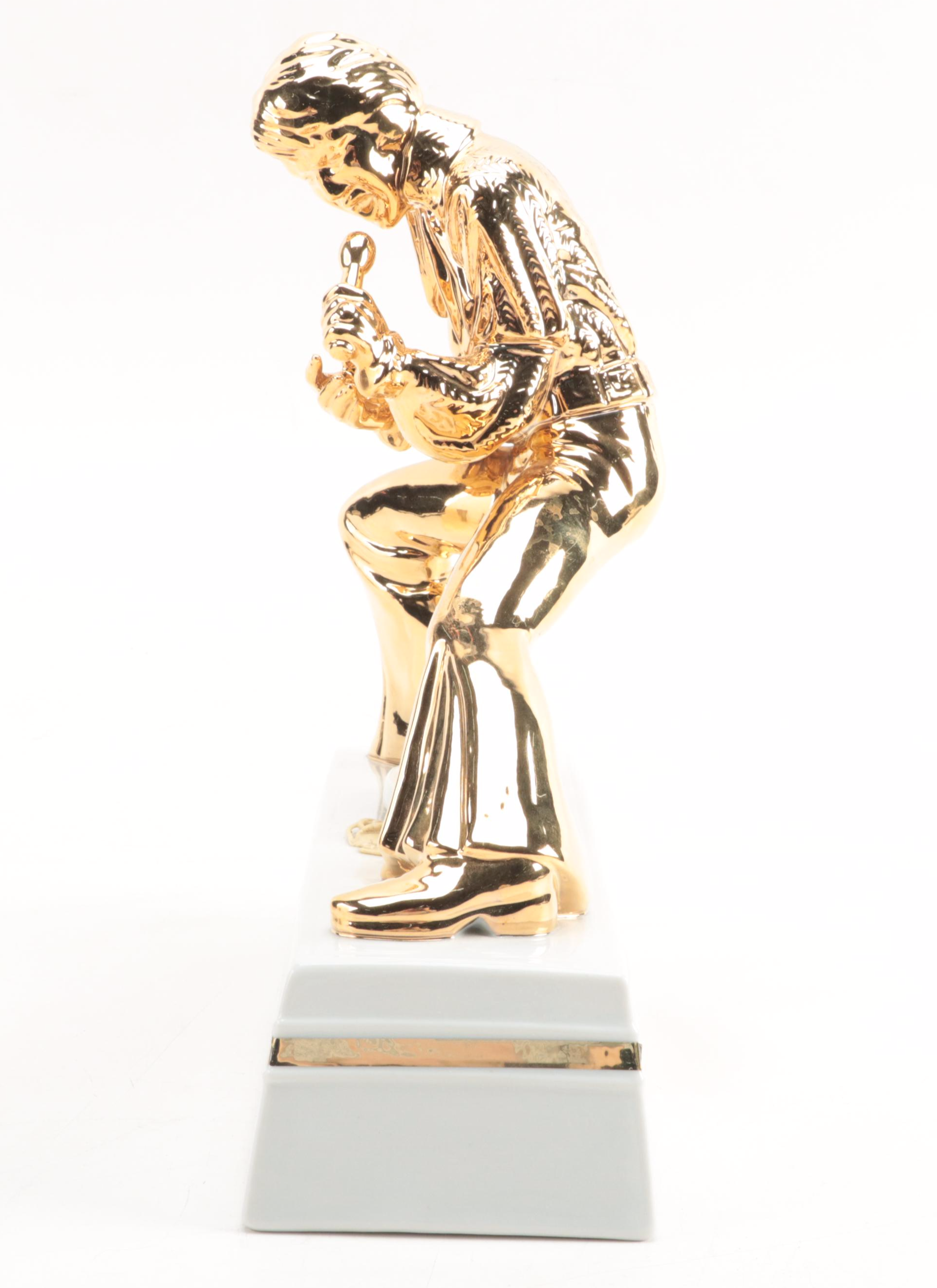 McCormick Elvis Gold Encore Ceramic Whiskey Decanter