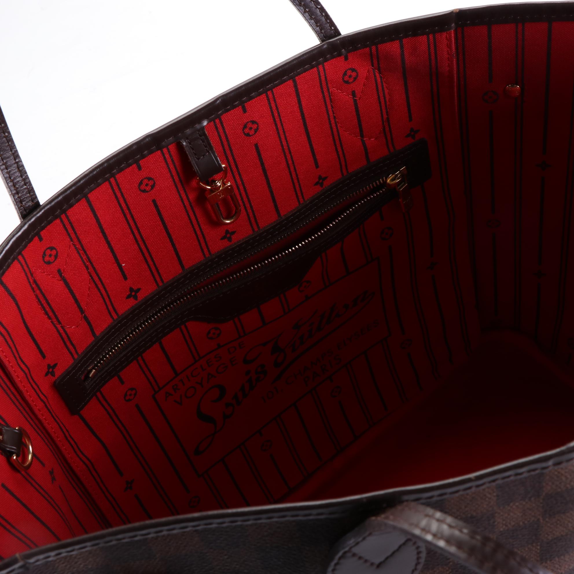 Louis Vuitton Neverfull MM in Damier Ebene Canvas