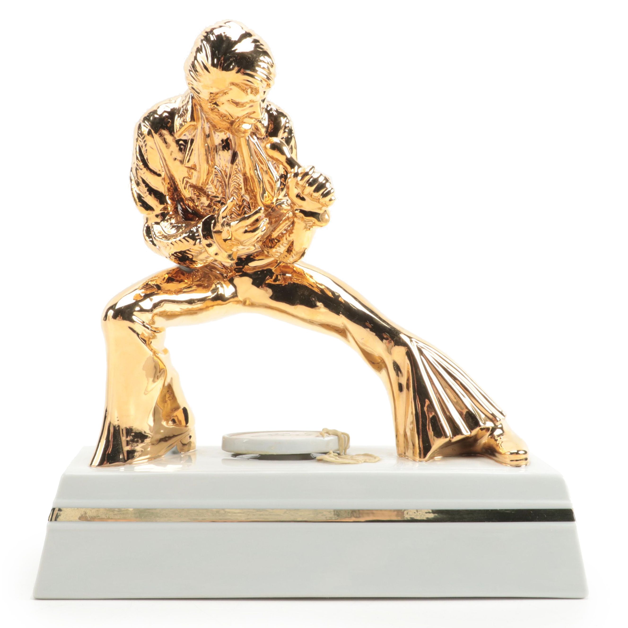 McCormick Elvis Gold Encore Ceramic Whiskey Decanter