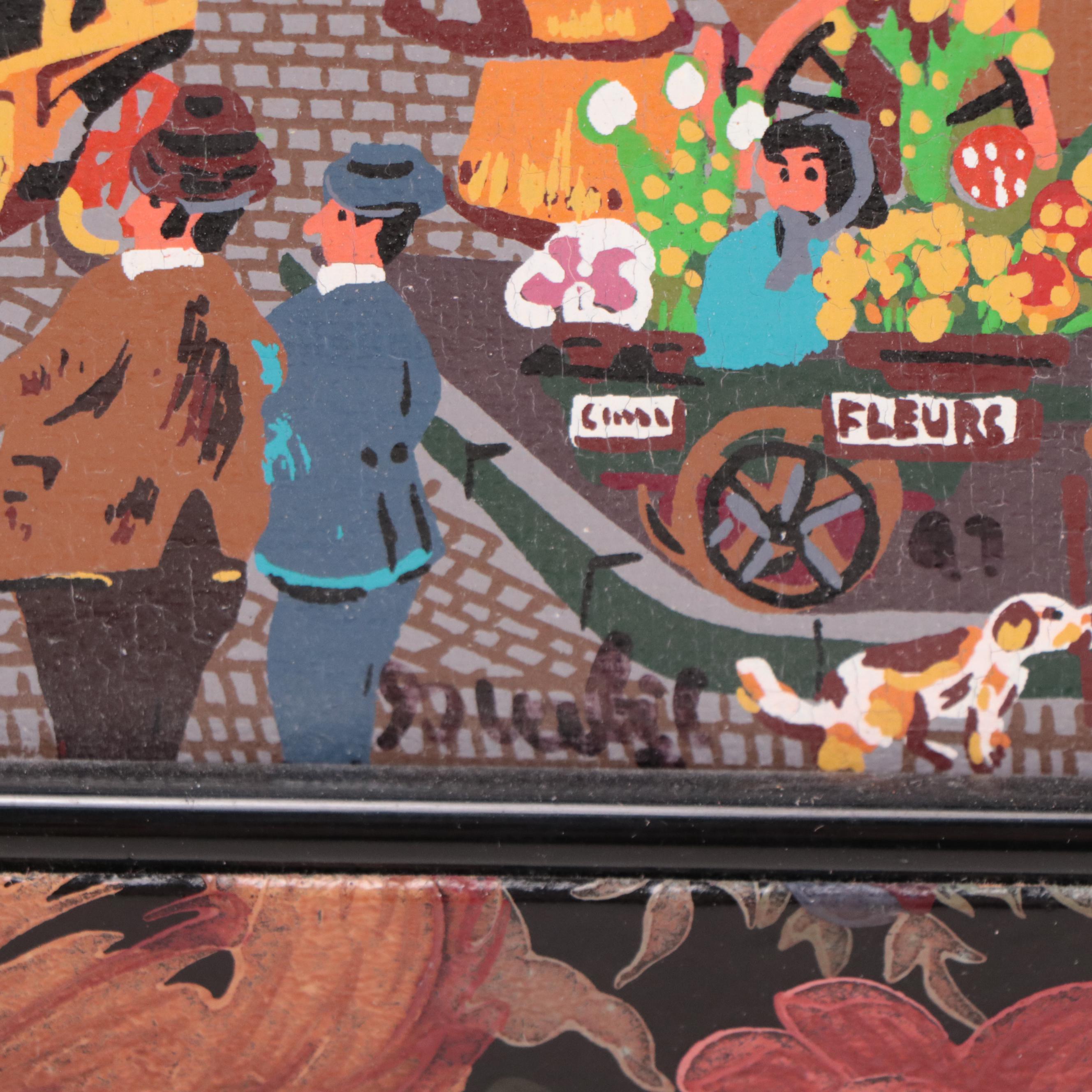 Acrylic Painting of the Moulin Rouge, 1991