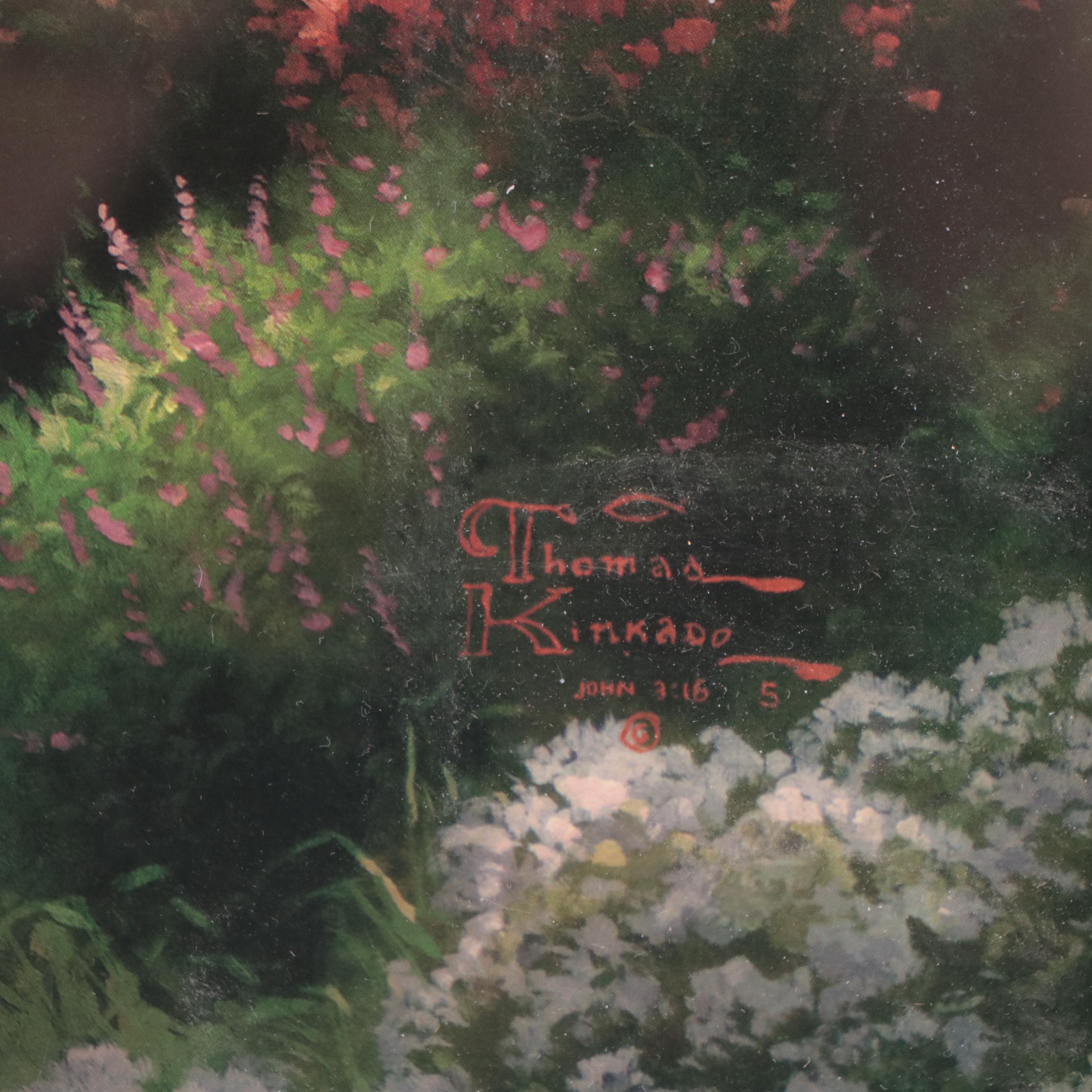 Thomas Kinkade Offset Lithograph "Stairway to Paradise"